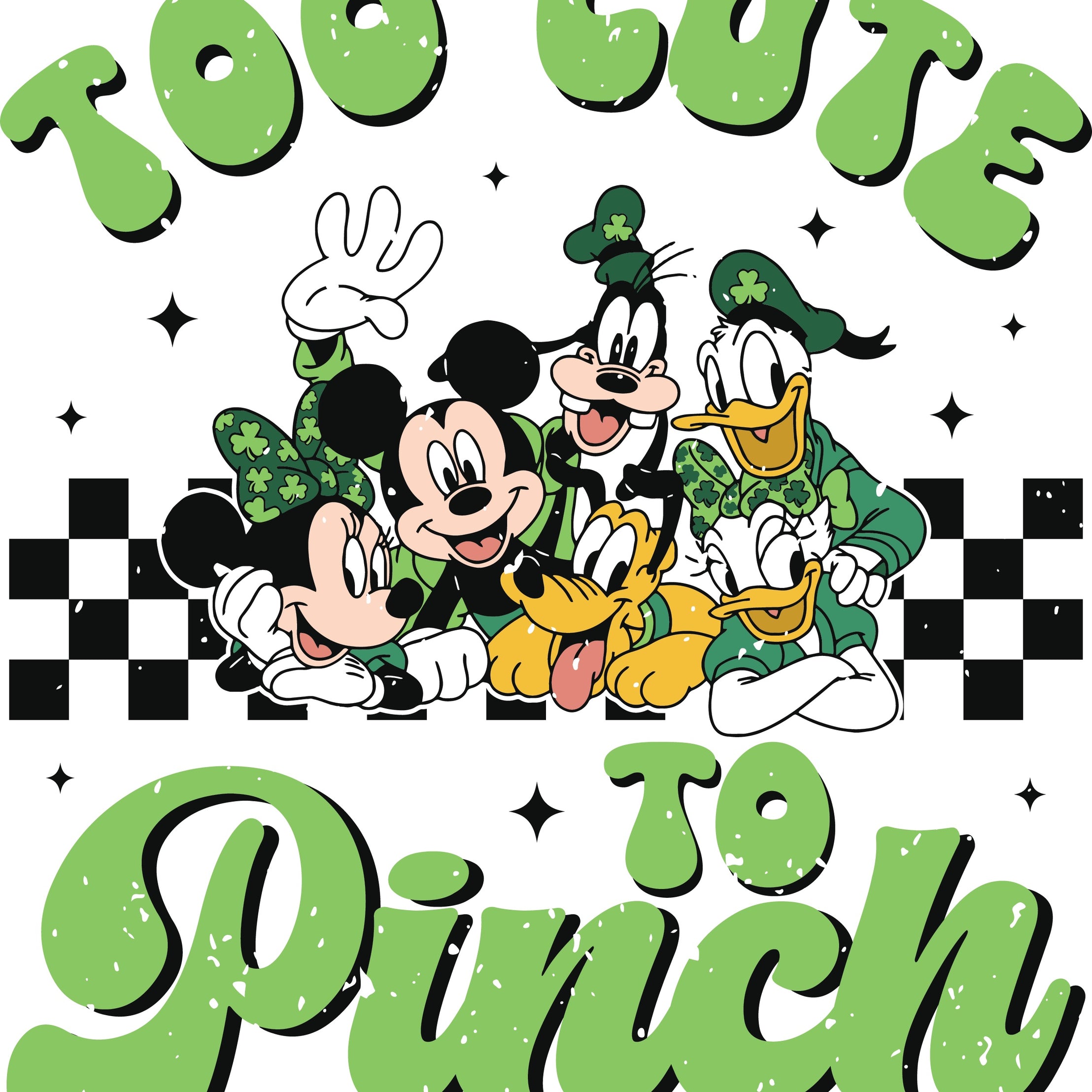 Too Cute To Pinch St. Patrick PNG