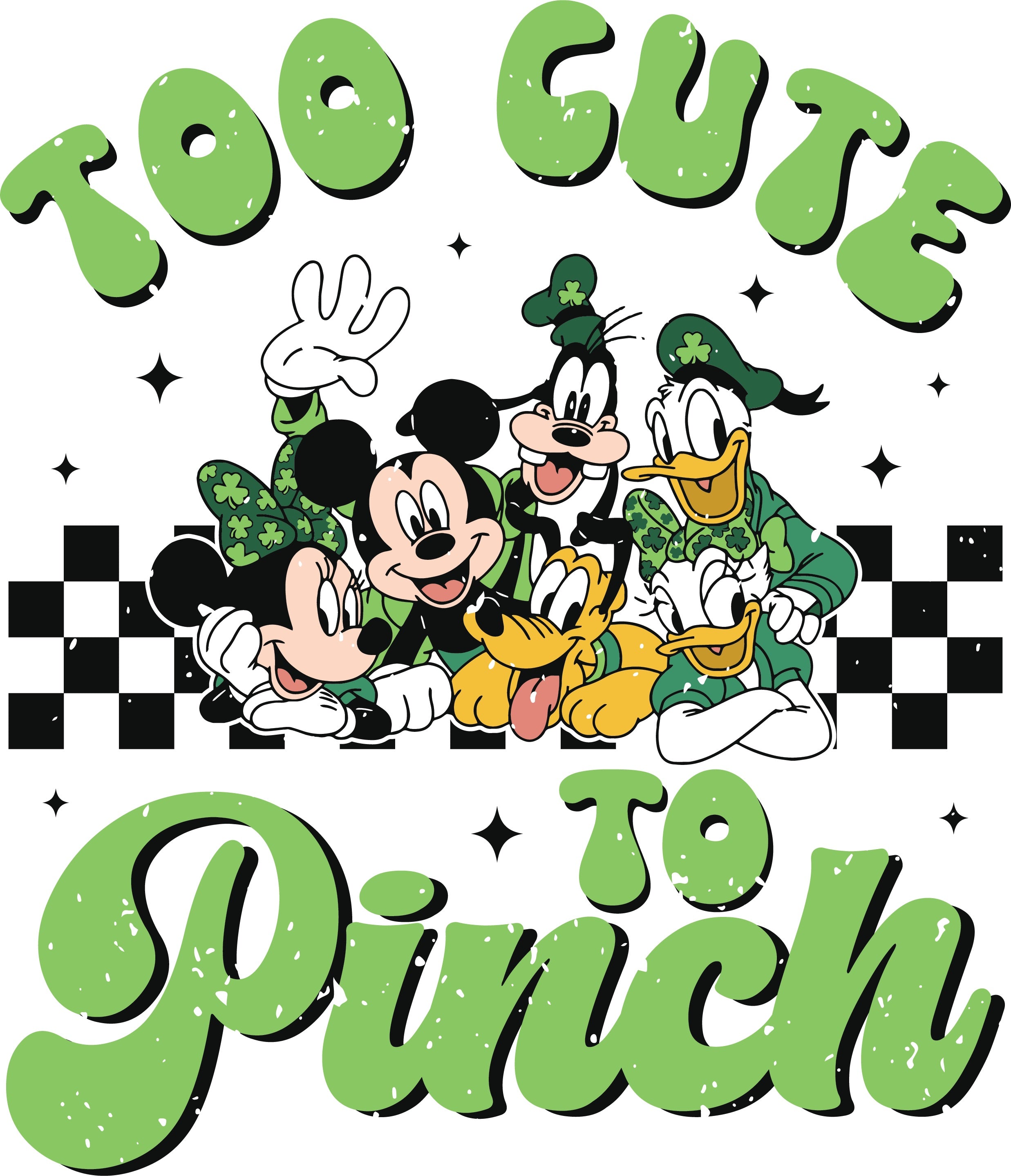 Too Cute To Pinch St. Patrick PNG