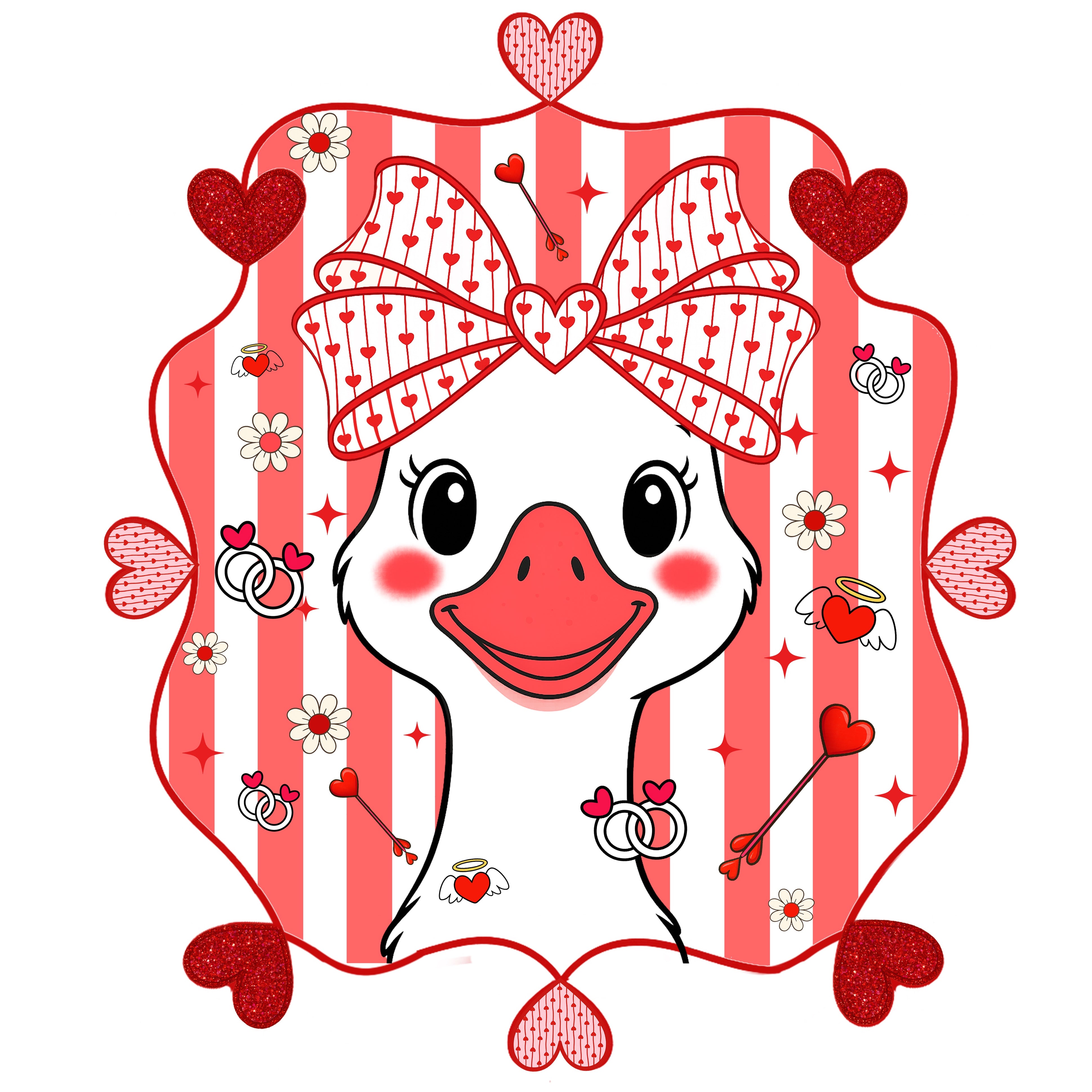 Duck Valentine PNG