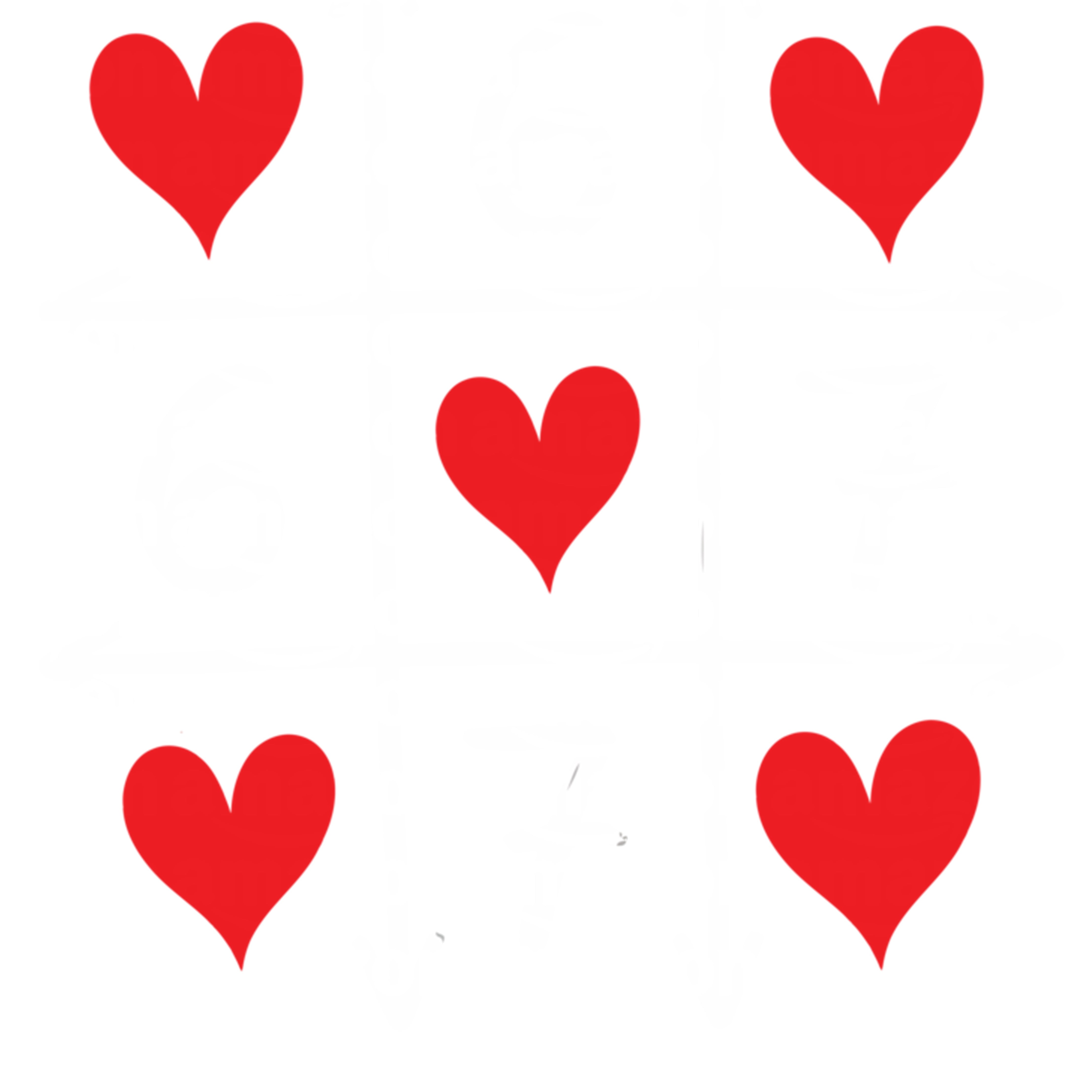 Five Heart Valentines PNG
