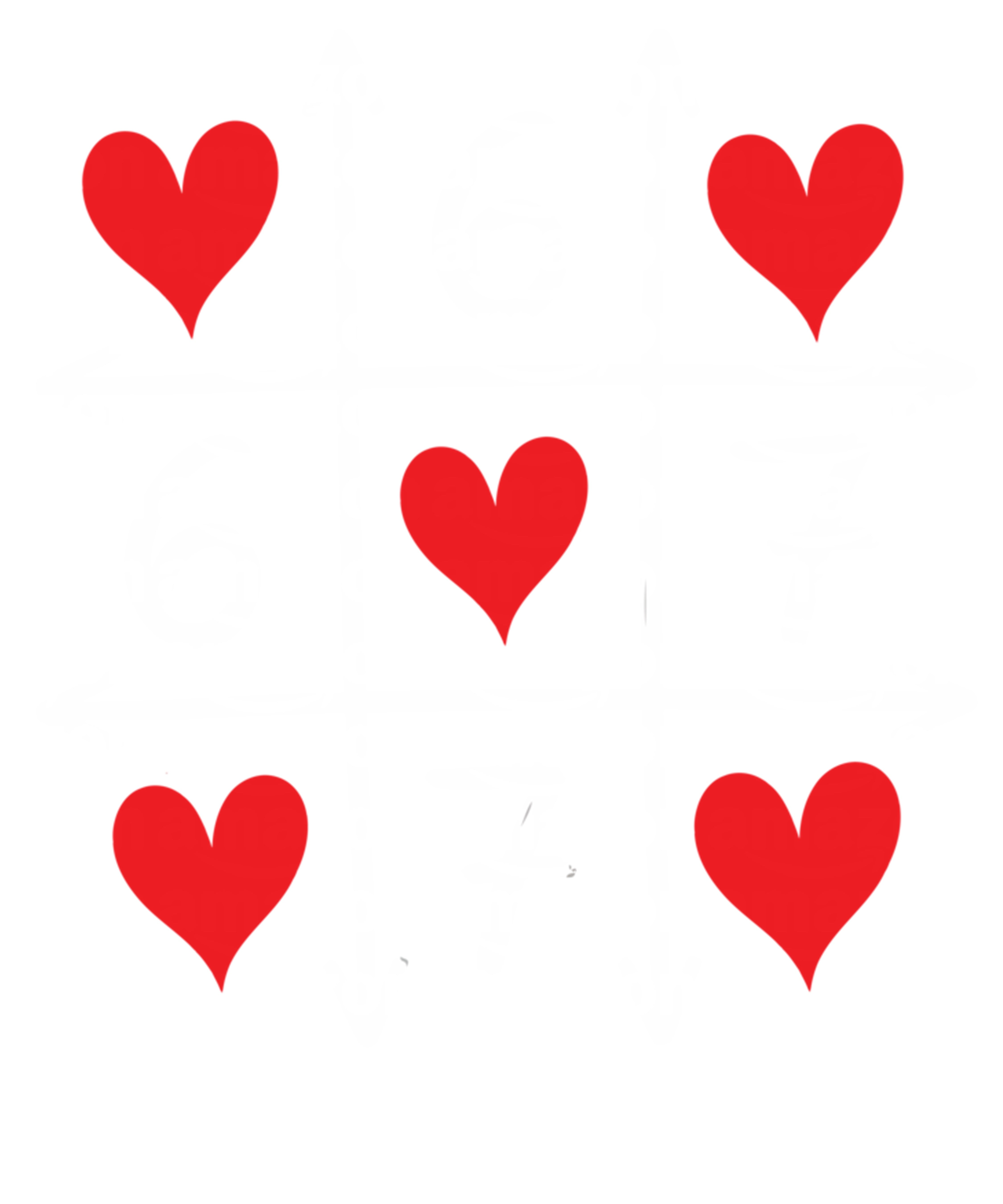 Five Heart Valentines PNG