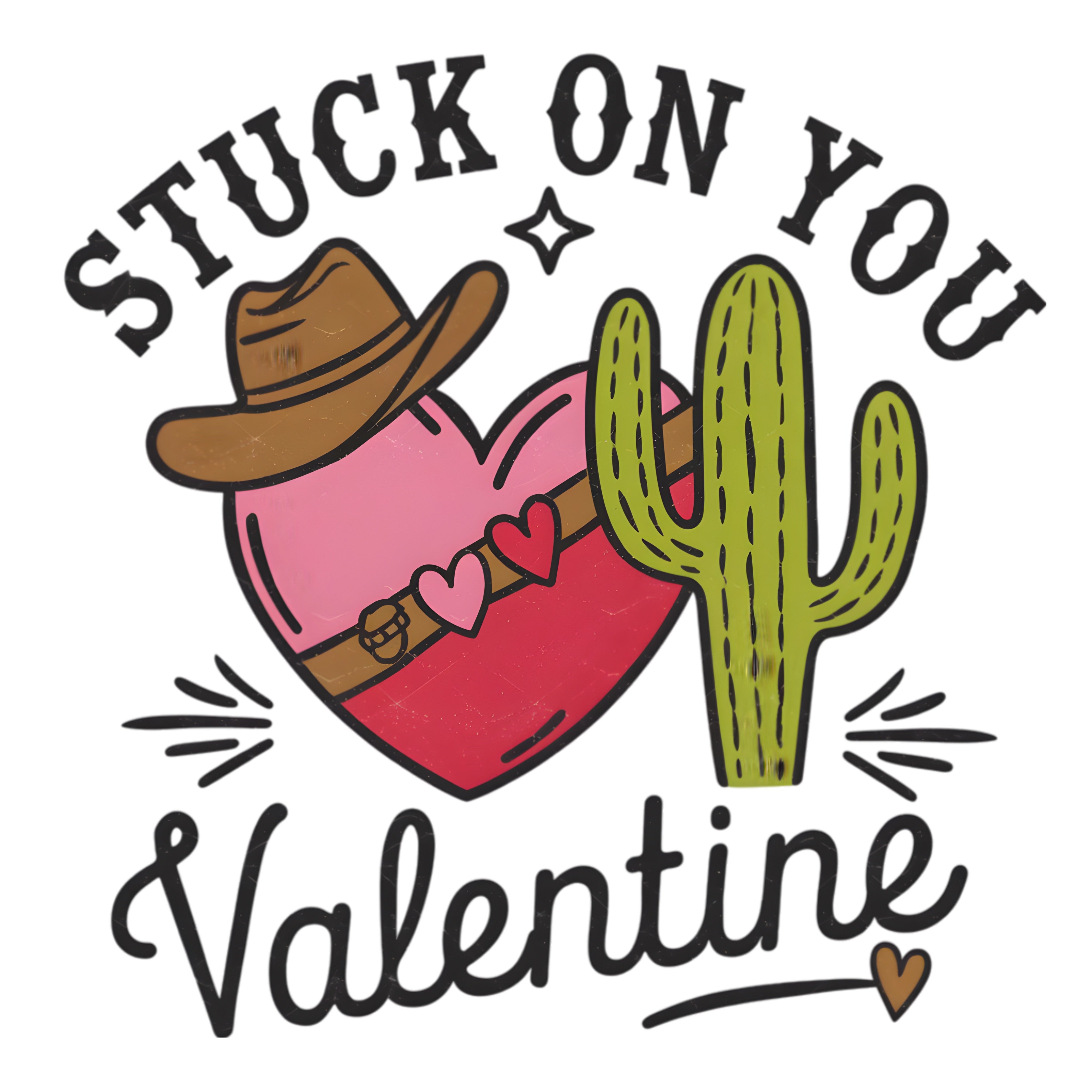Stuck On You Valentine PNG