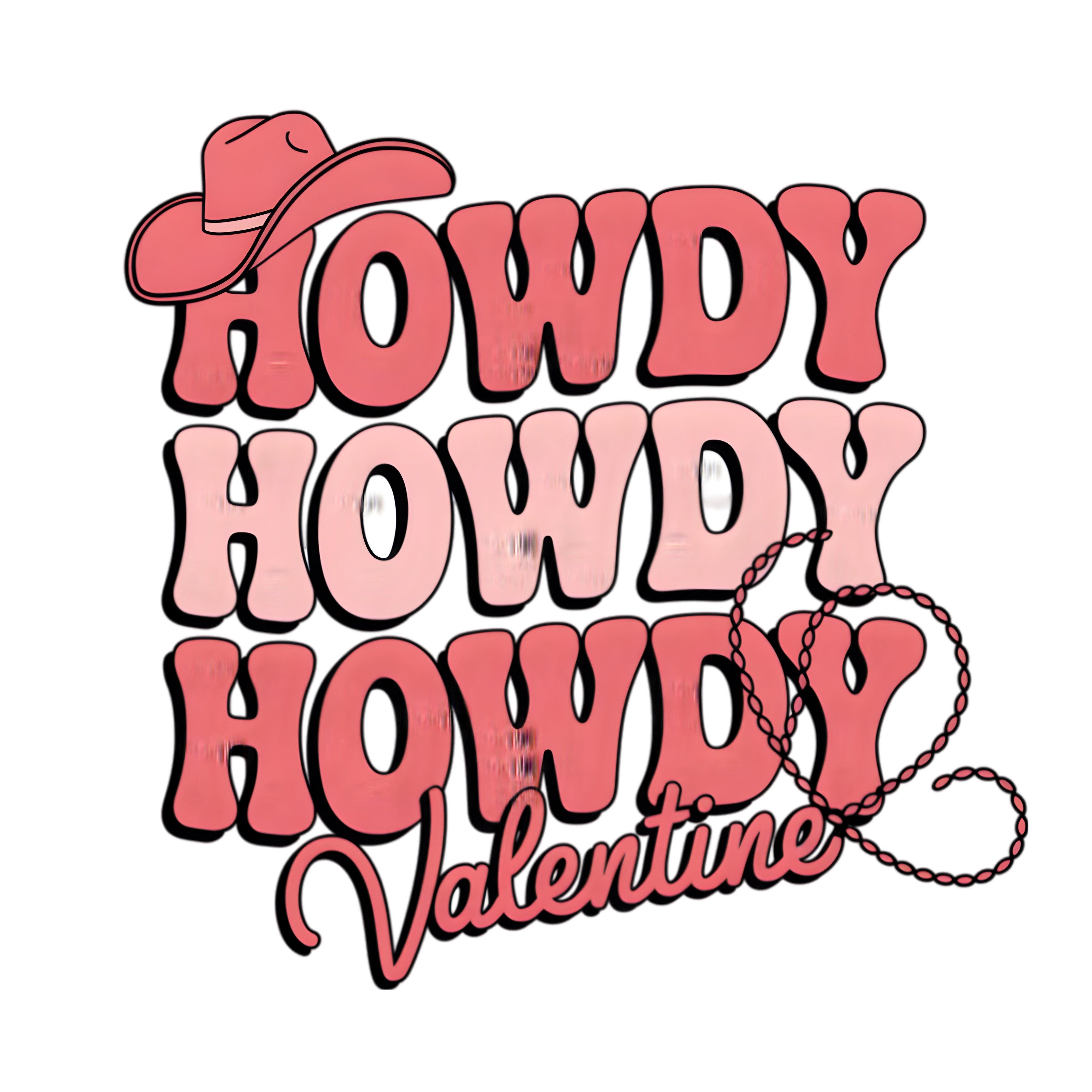 Howdy Howdy Howdy  Valentine PNG
