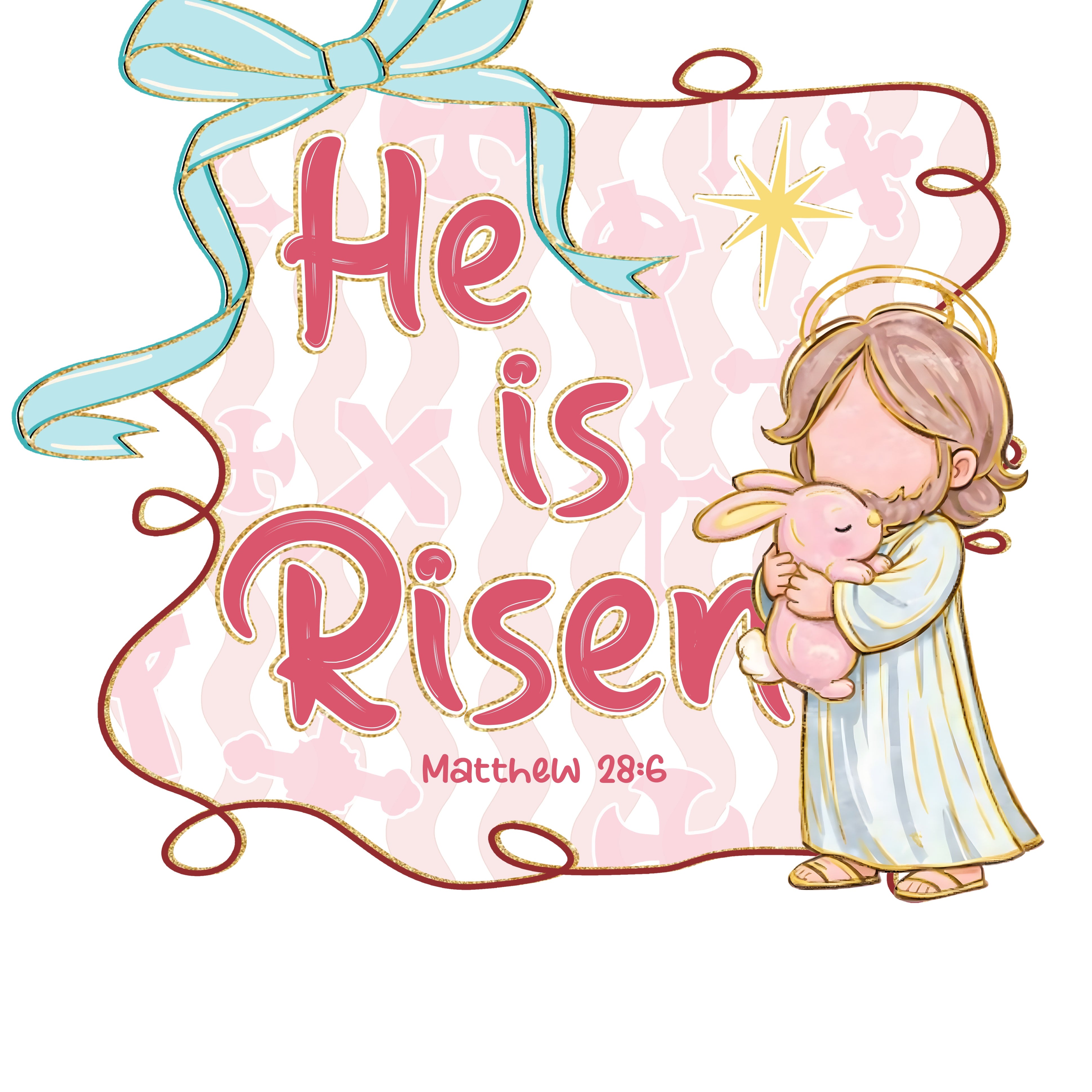 He is Risen Easter Day PNG