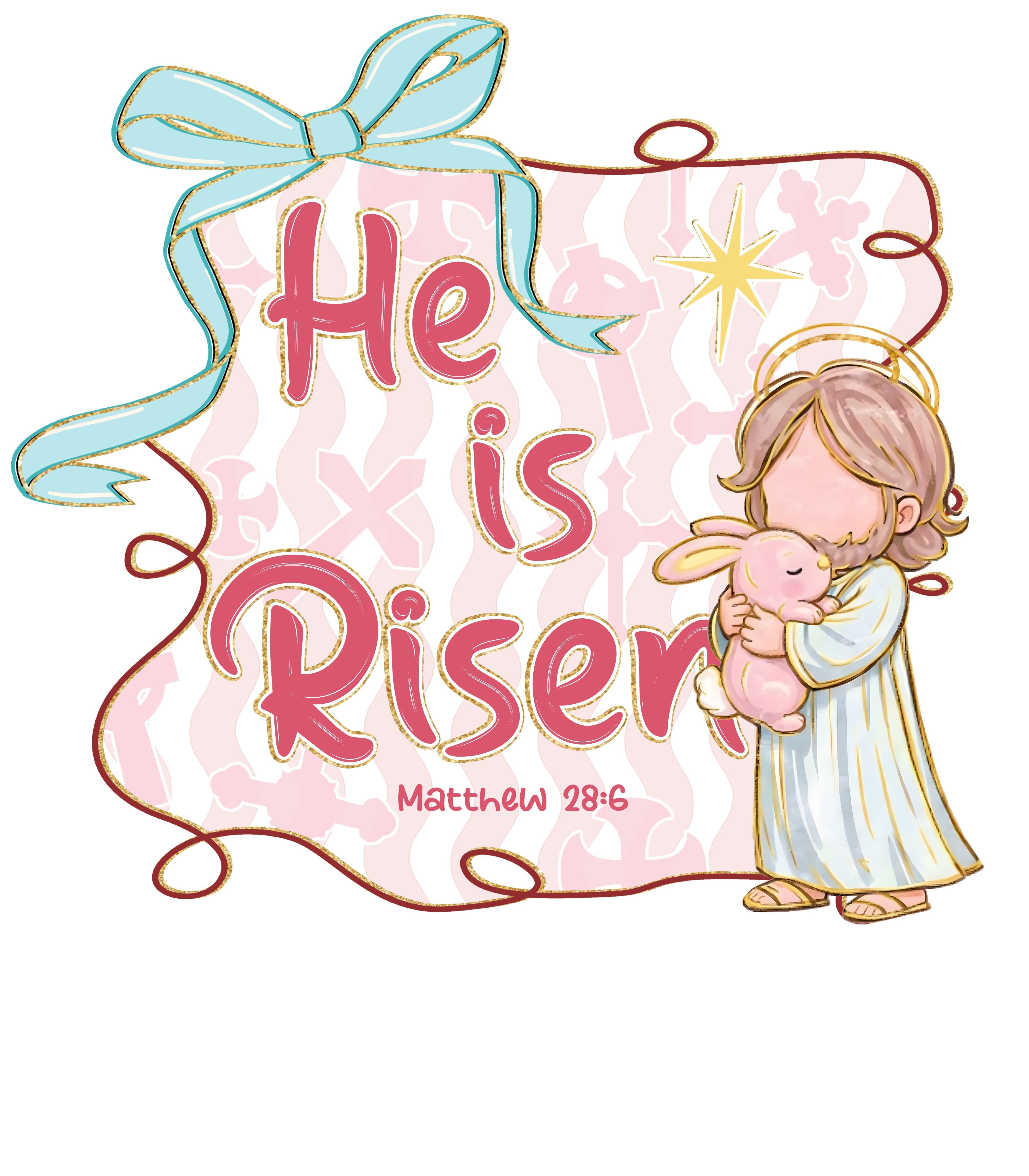He is Risen Easter Day PNG
