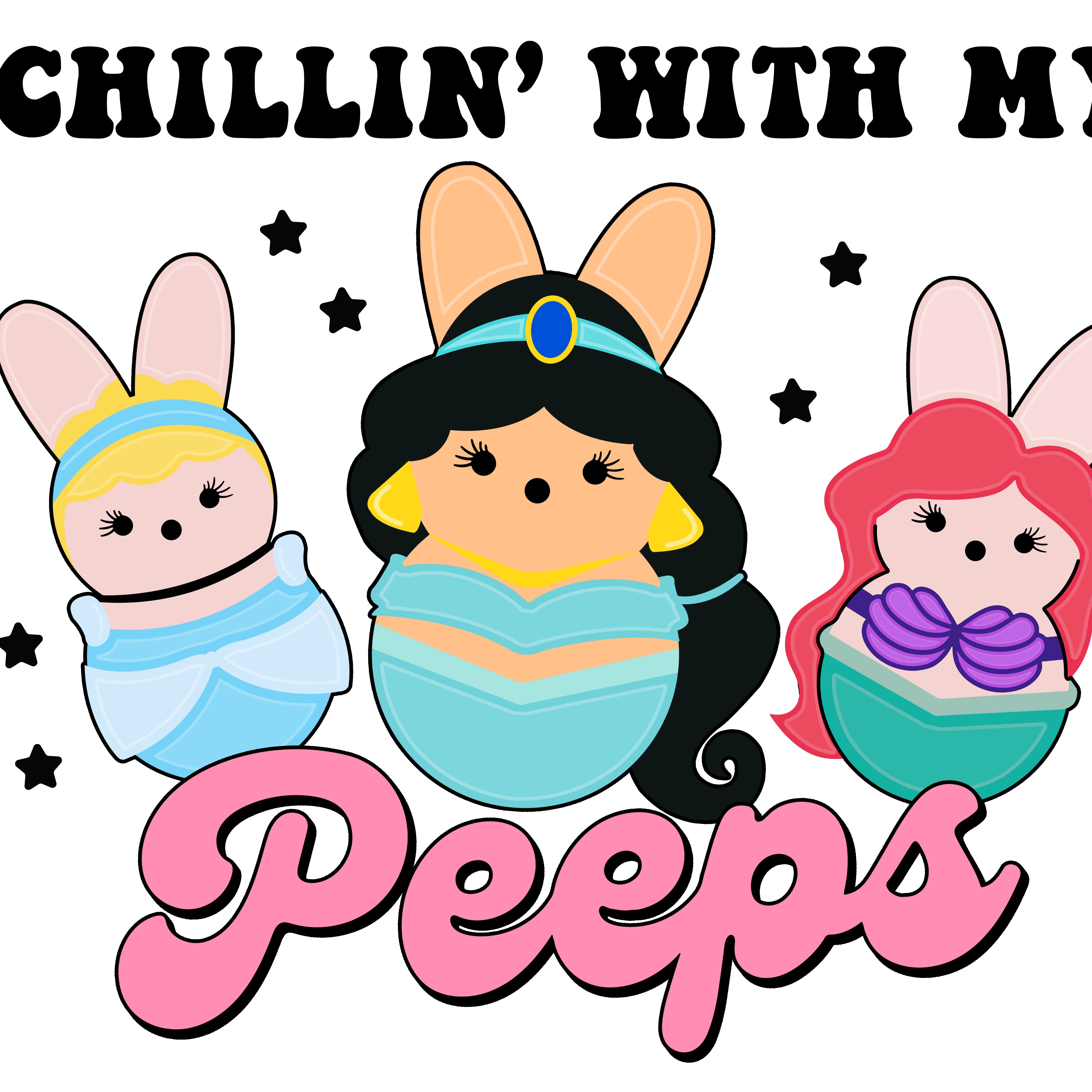 Chillin' With My Peeps 2 Easter Day PNG