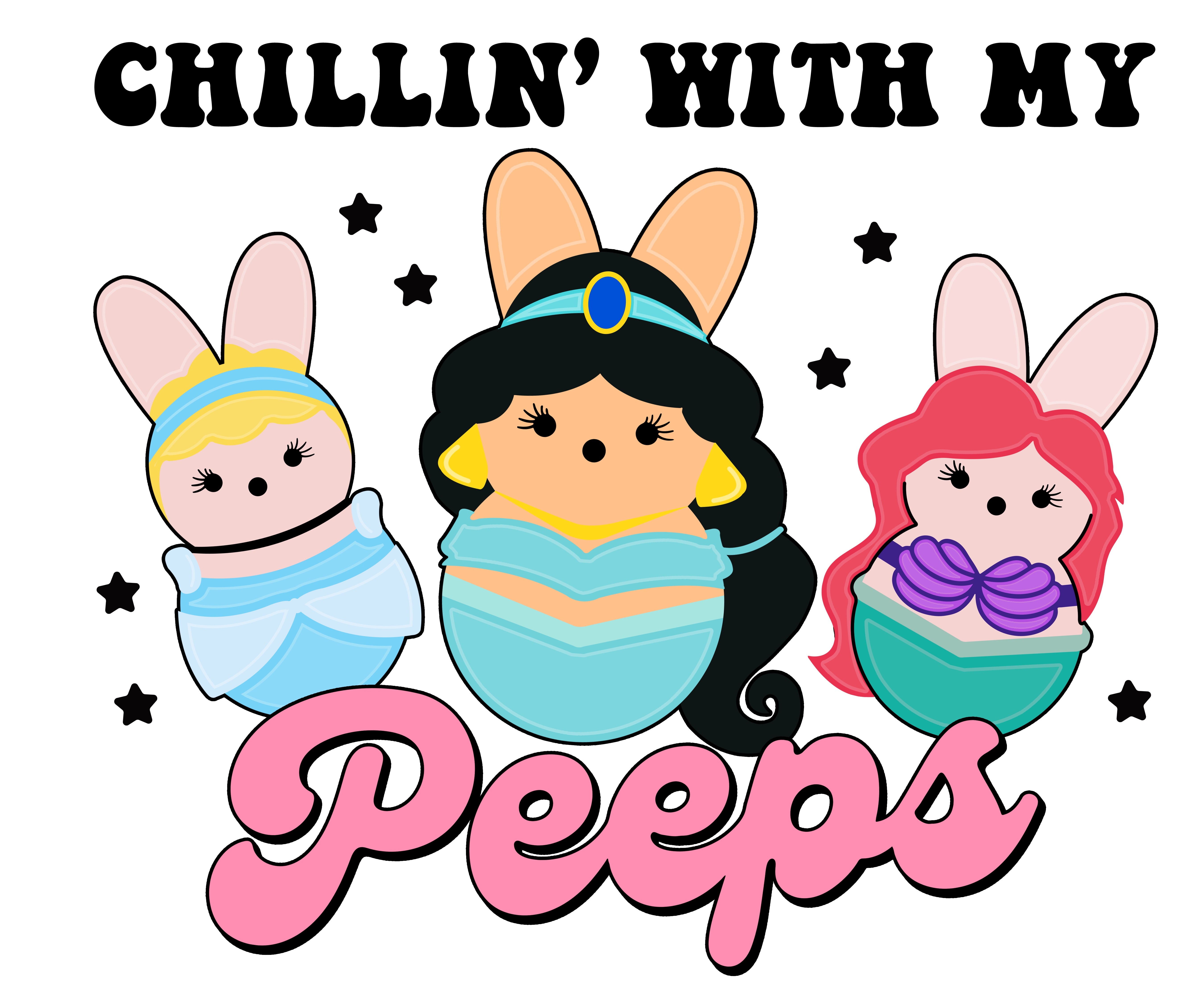 Chillin' With My Peeps 2 Easter Day PNG