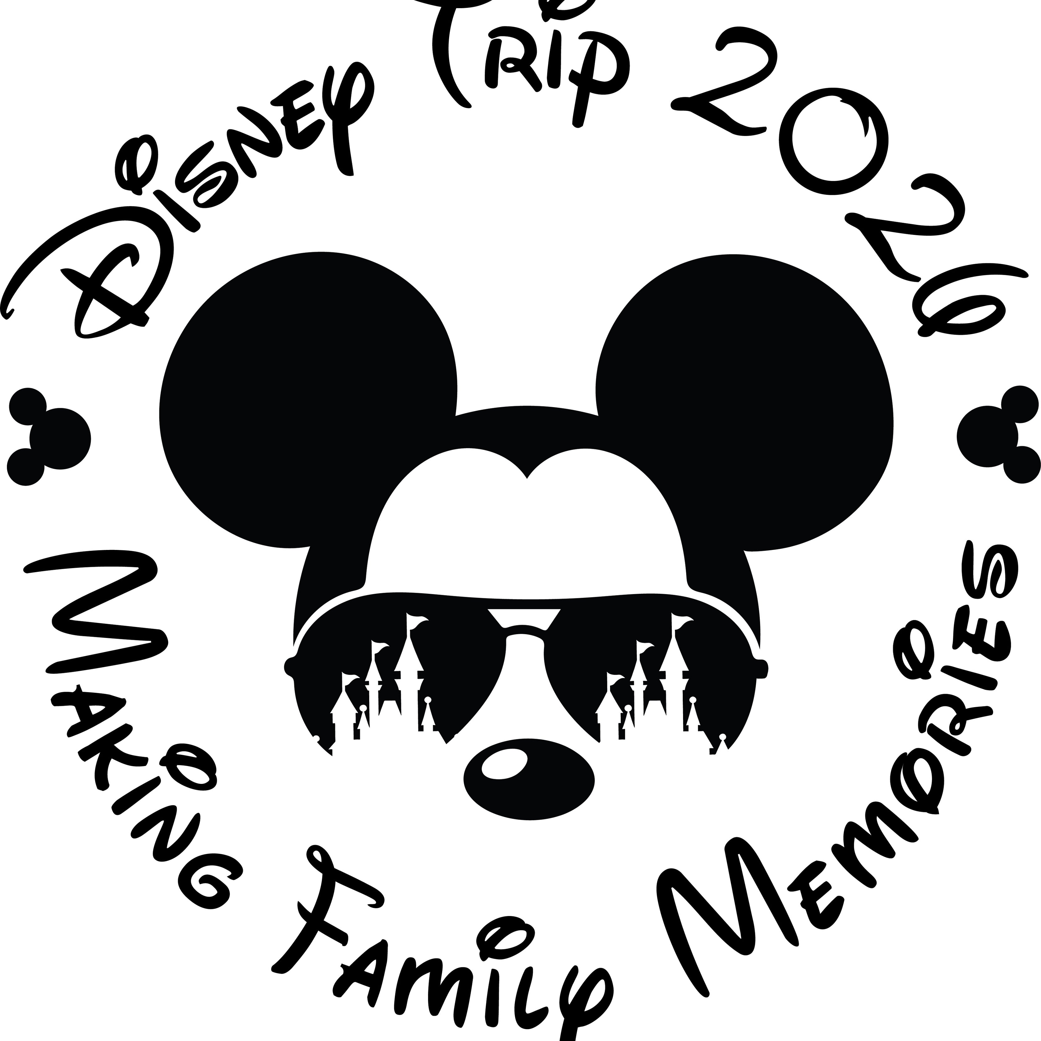 Disney Trip 2026 Making Family Memories PNG