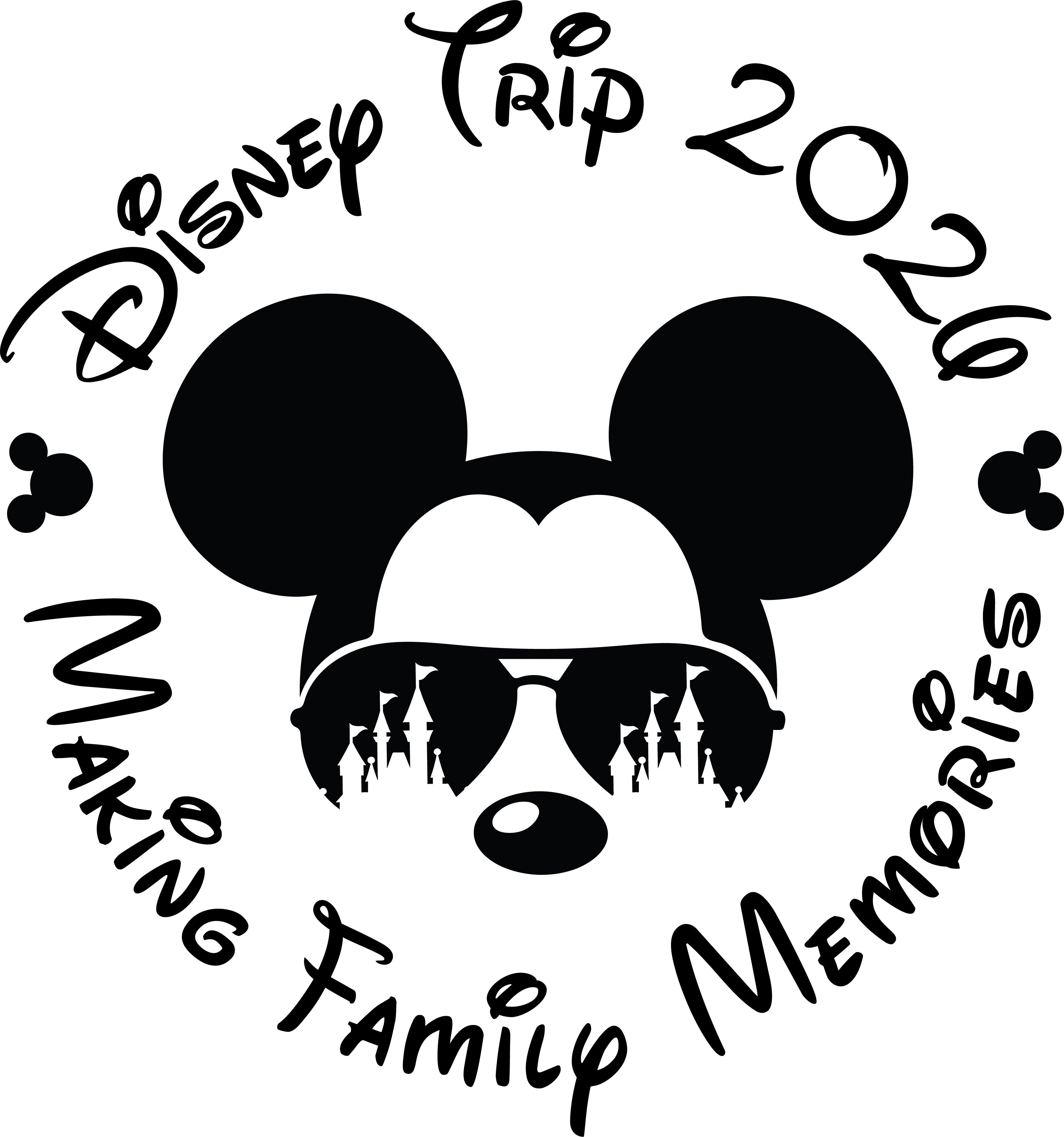 Disney Trip 2026 Making Family Memories PNG