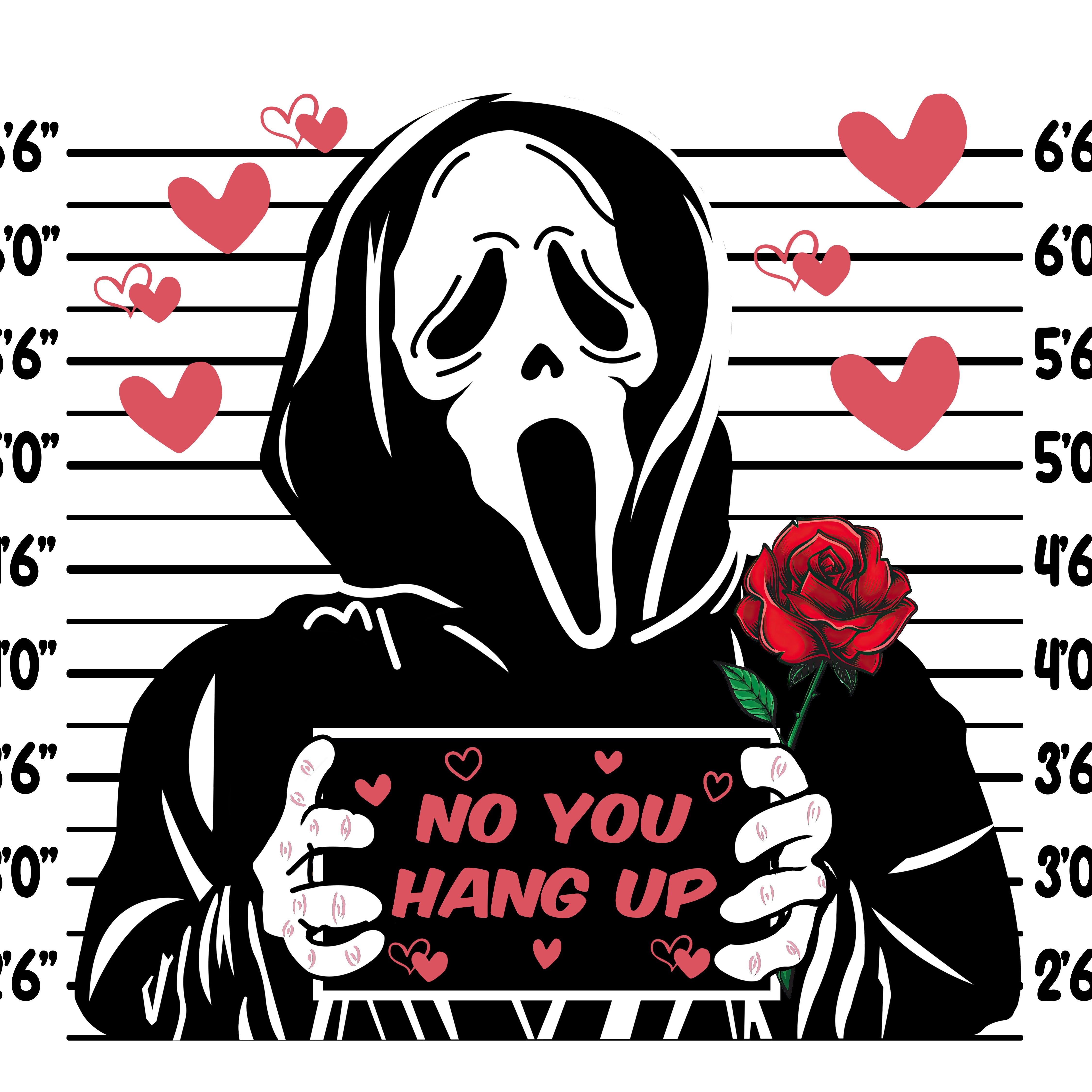 Scream No You Hang Up Valentines PNG