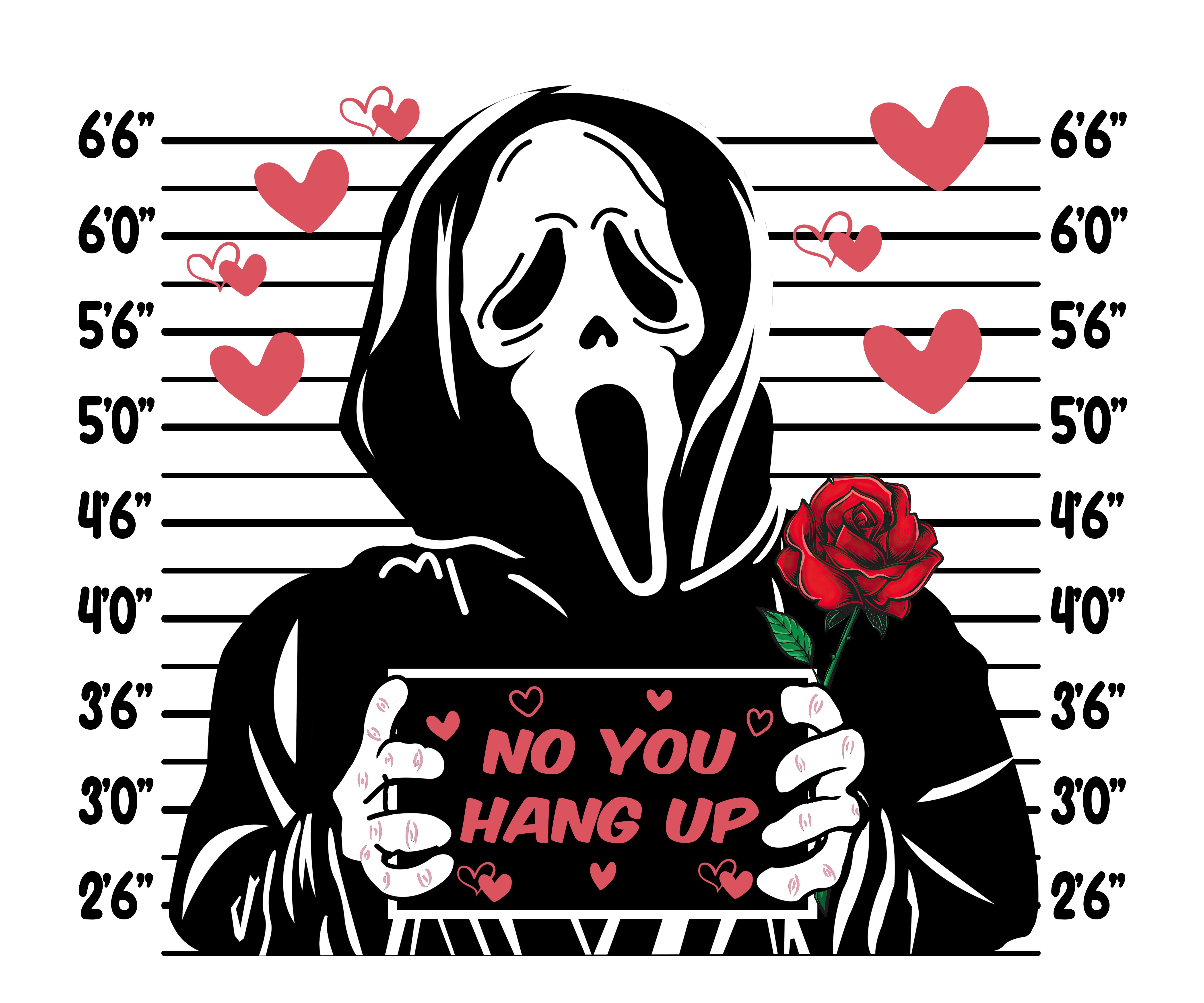 Scream No You Hang Up Valentines PNG