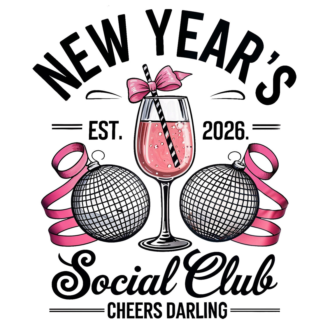 New Year's Social Club 2026 PNG