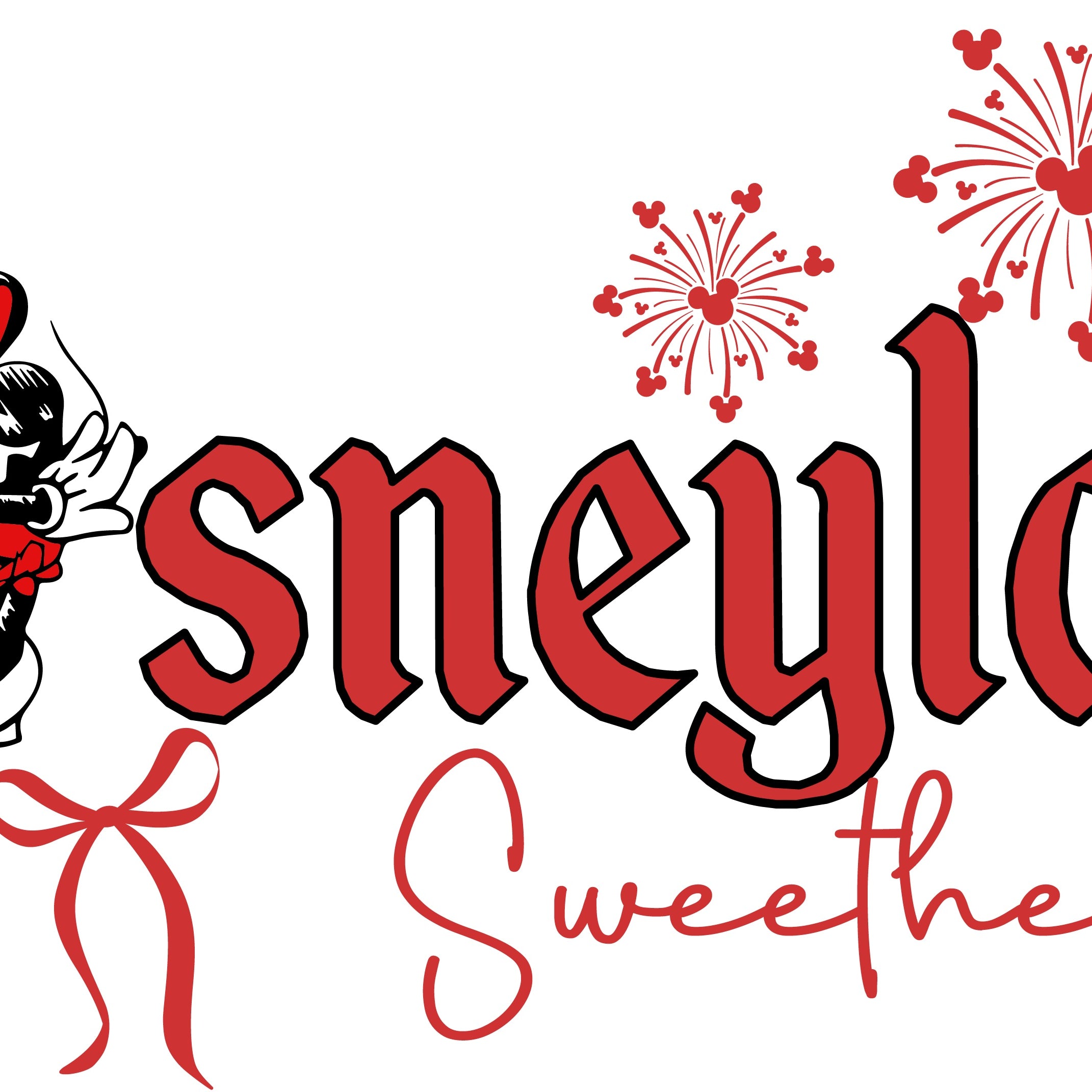 Disneyland Mickey and Minnie Valentine PNG