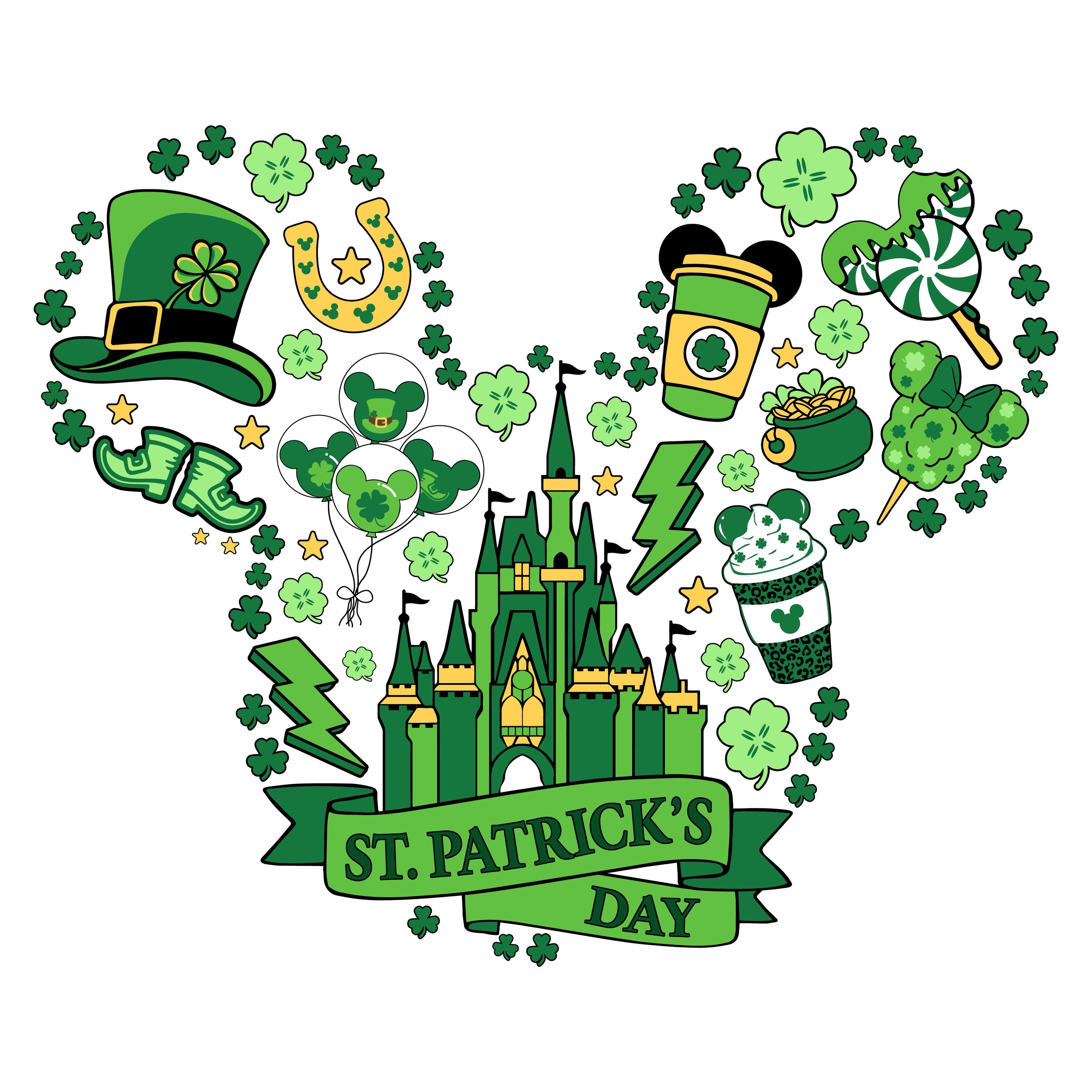 Mickey Mouse St. Patricks Day PNG