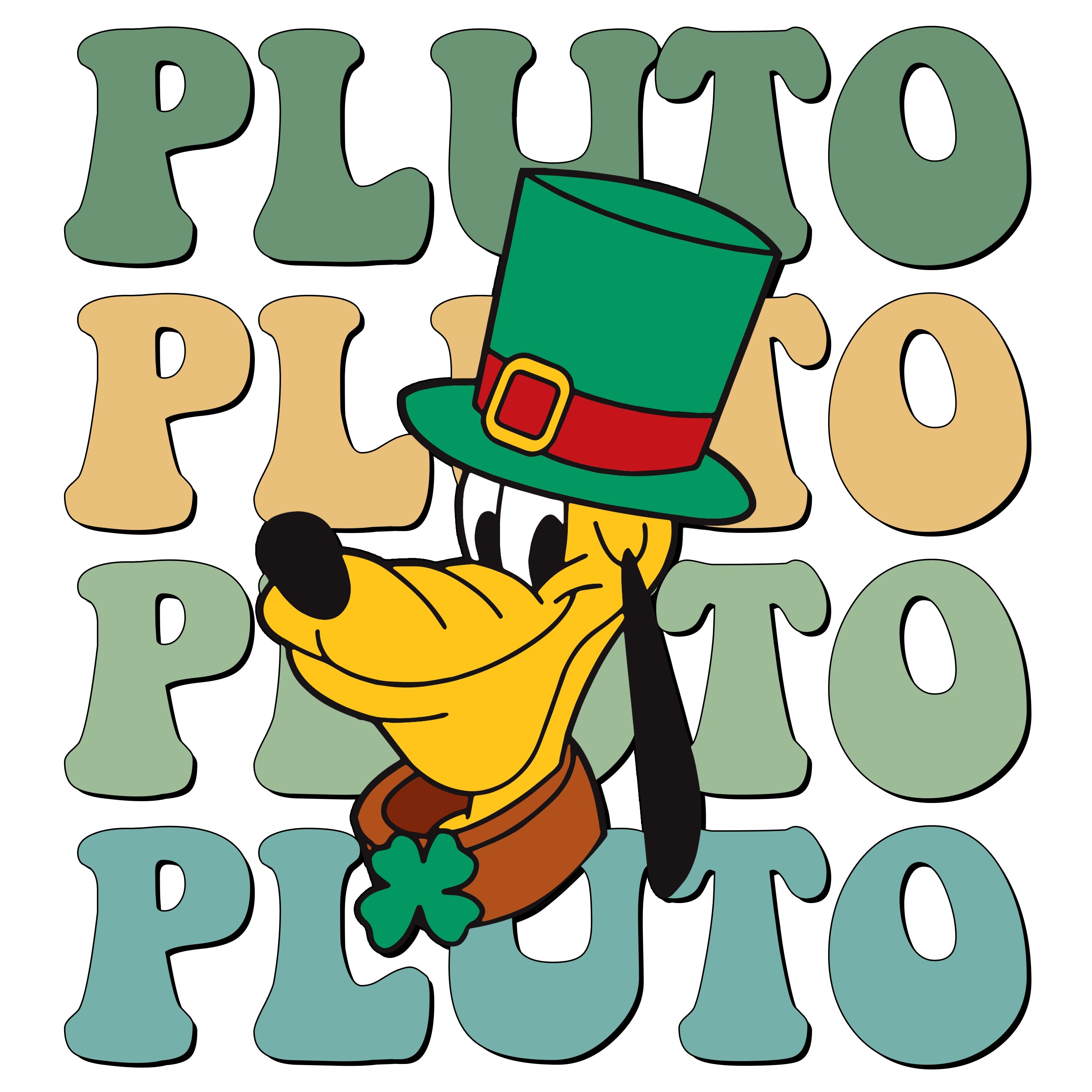 Pluto St. Patricks Day PNG