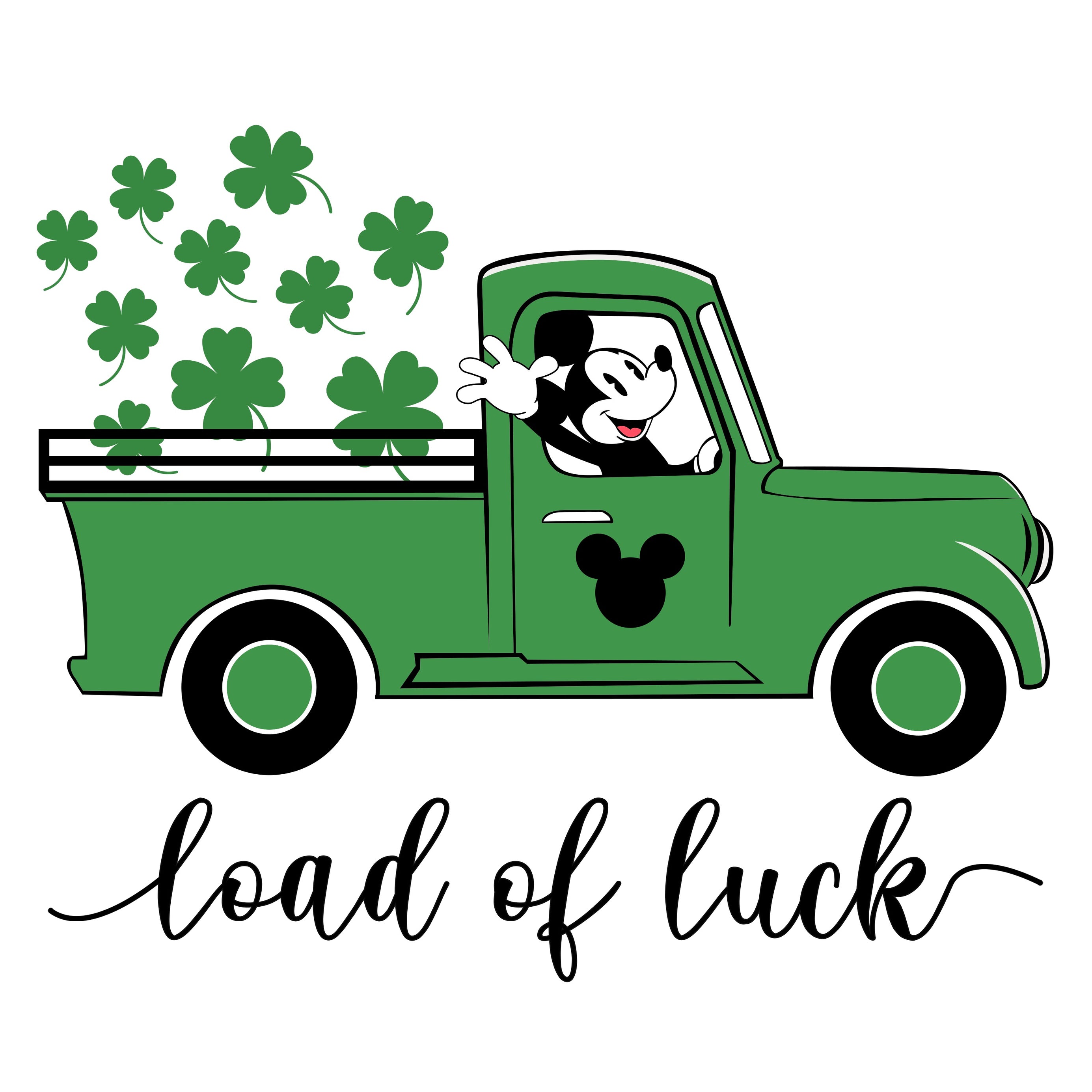 Load of Luck Mickey St. Patrick PNG