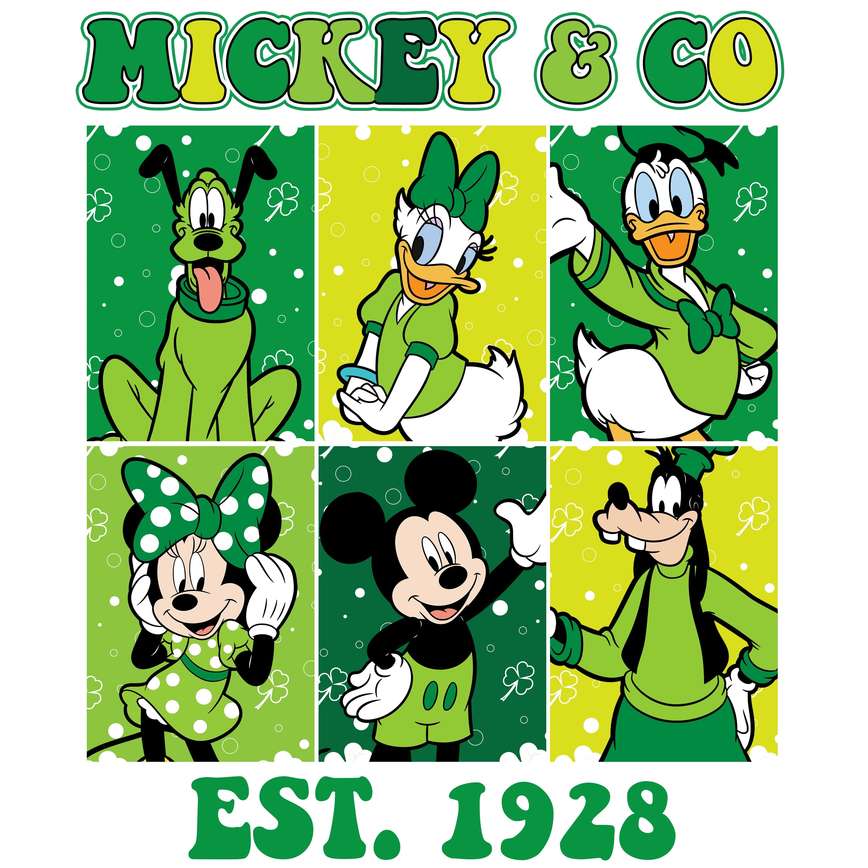 Mickey & Co Est. 1928 St. Patricks Day PNG