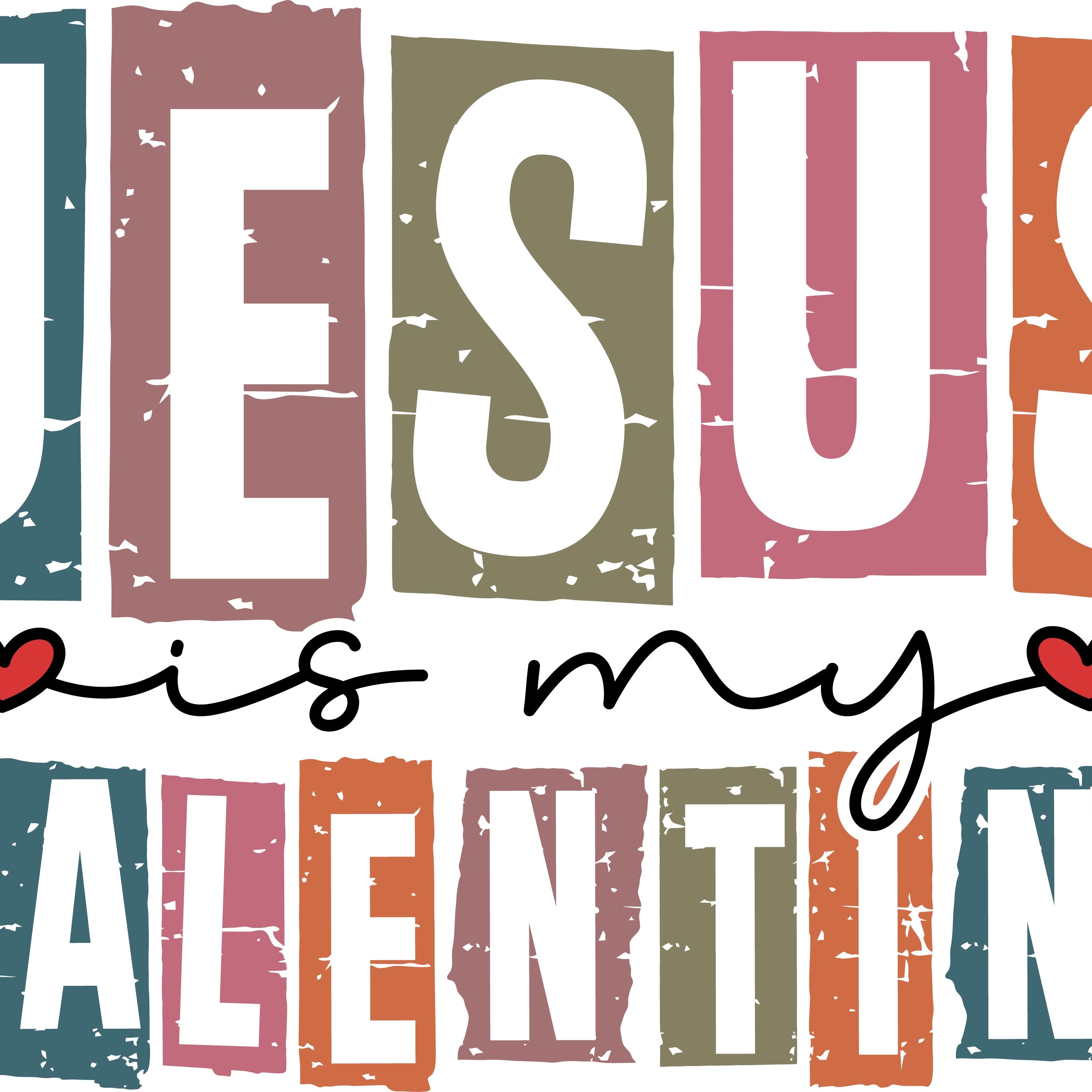 Jesus is My Valentine PNG