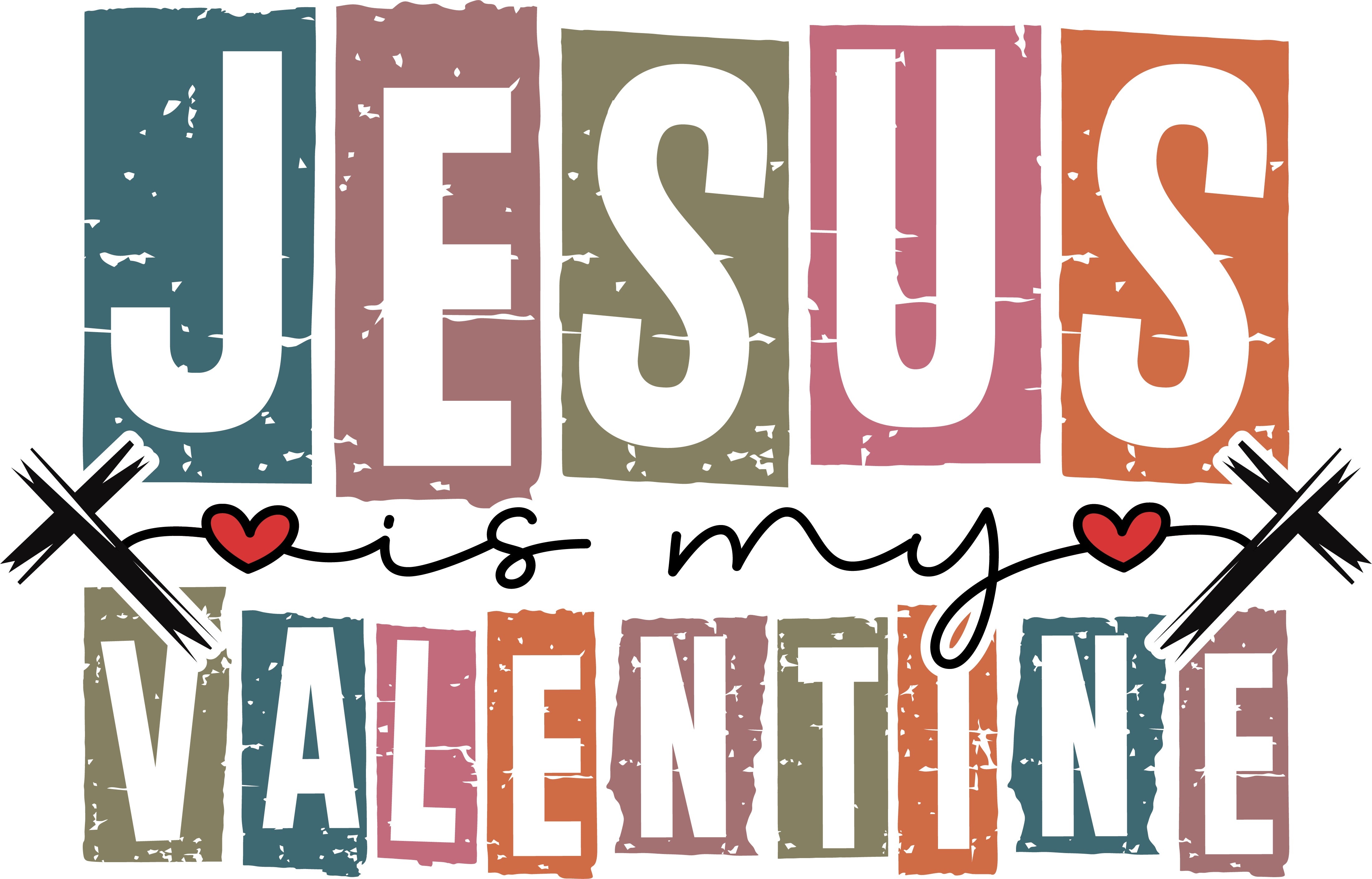 Jesus is My Valentine PNG