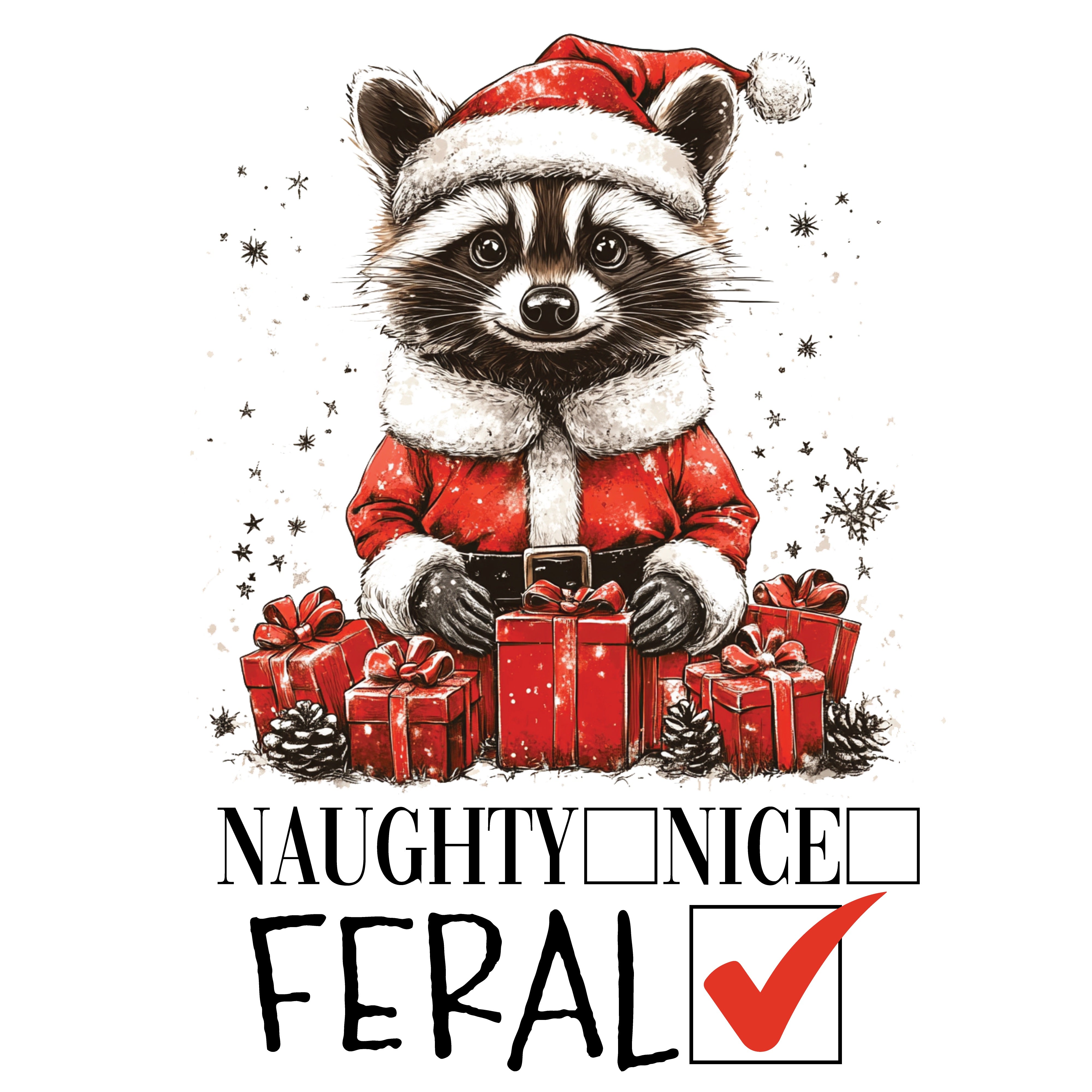 Naughty Nice Feral PNG