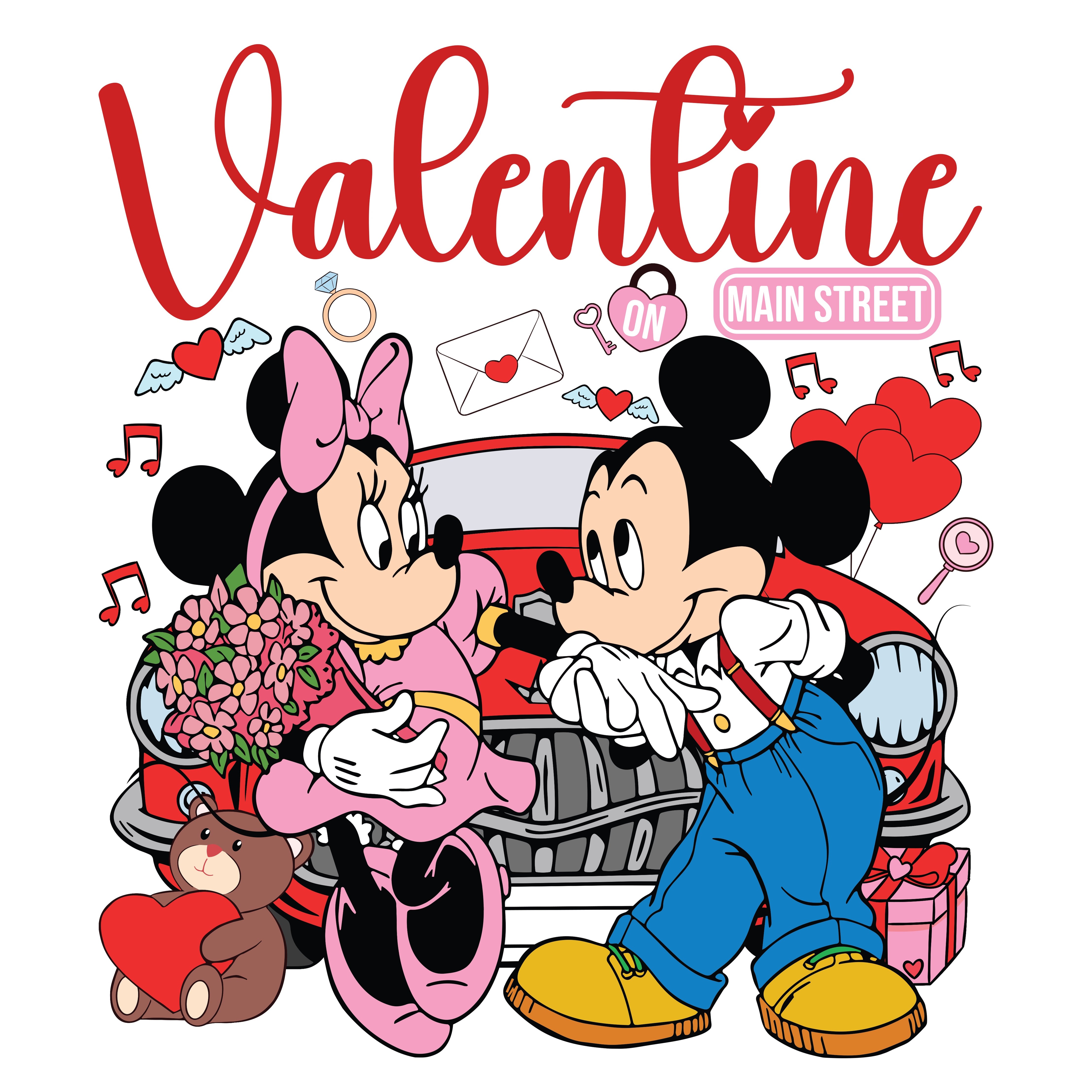 Mickey and Mouse Valentine Day PNG