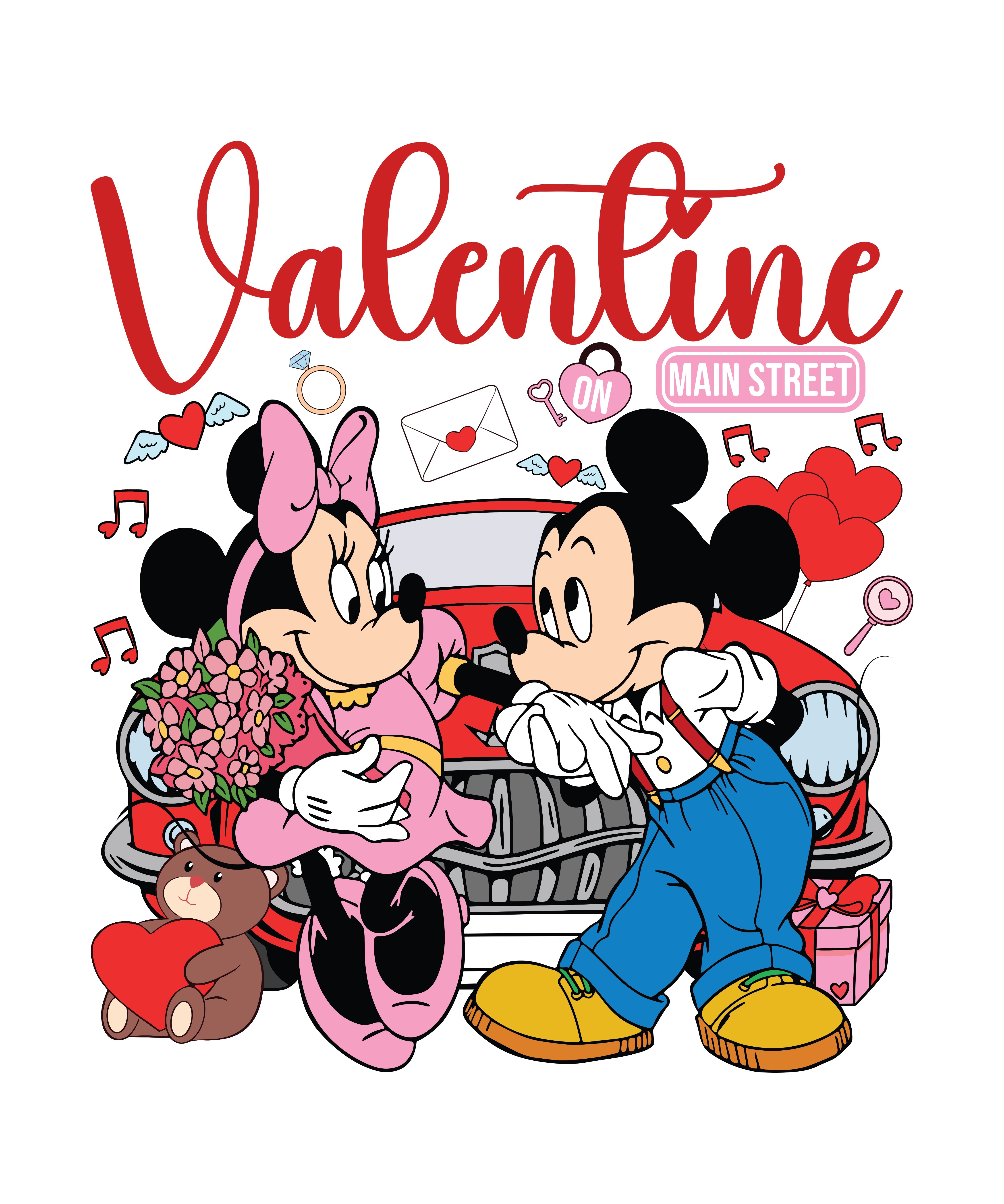 Mickey and Mouse Valentine Day PNG