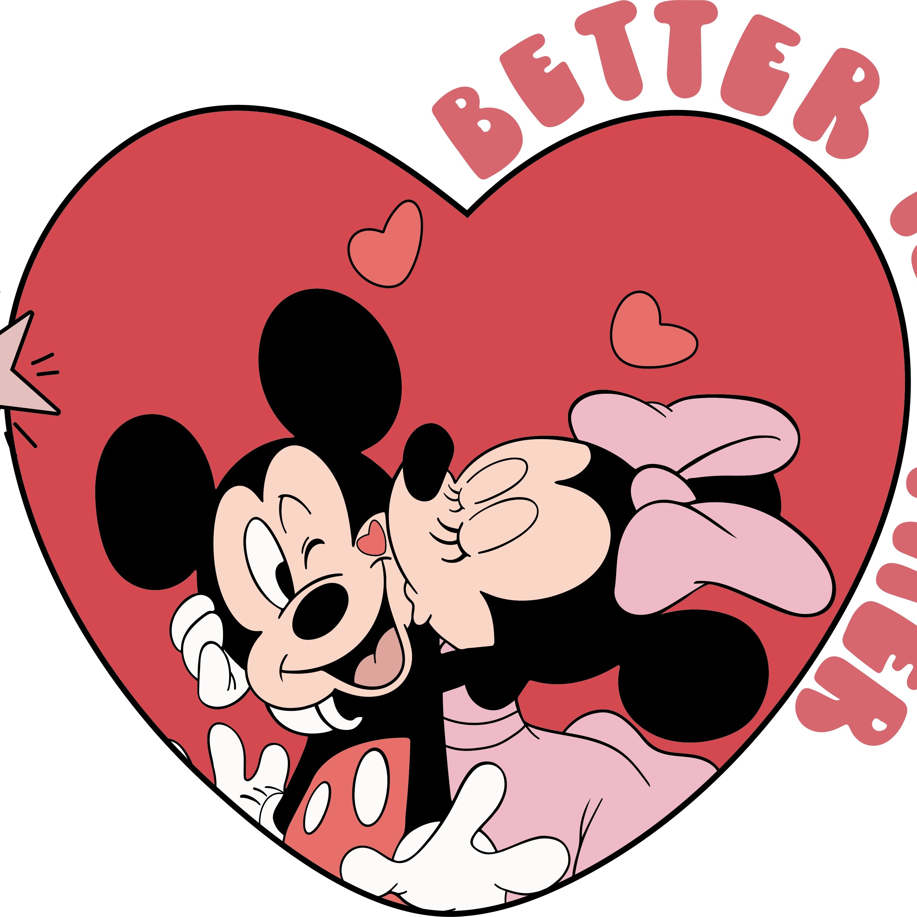 Better Together Mickey Valentine PNG