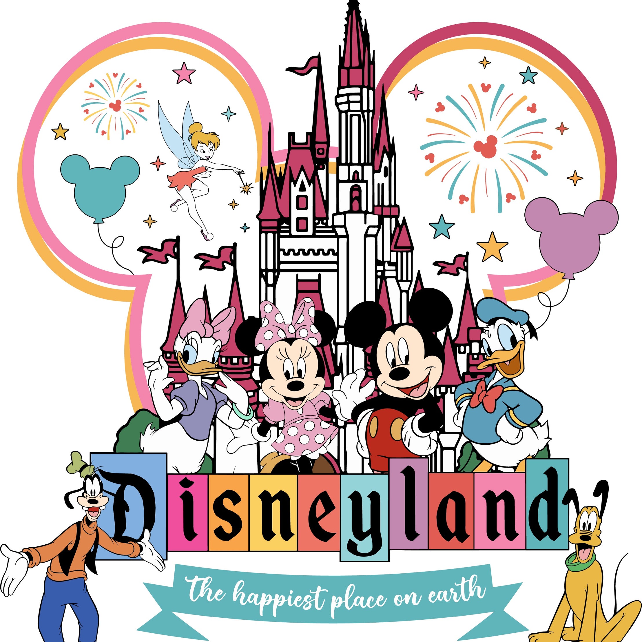 Disneyland The Happiest Place on Earth 2026 PNG SVG