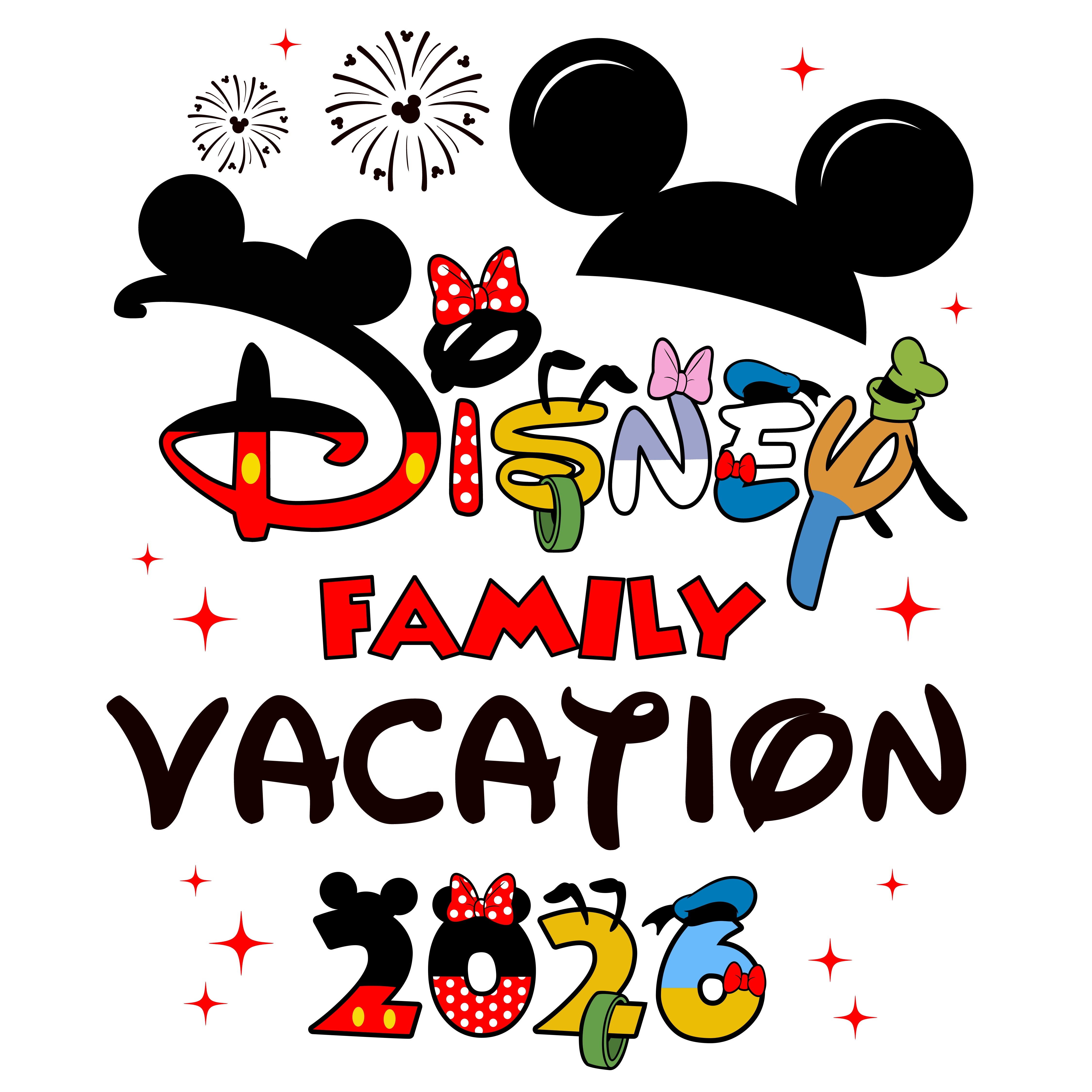 Disney Family Vacation 2026 5 PNG