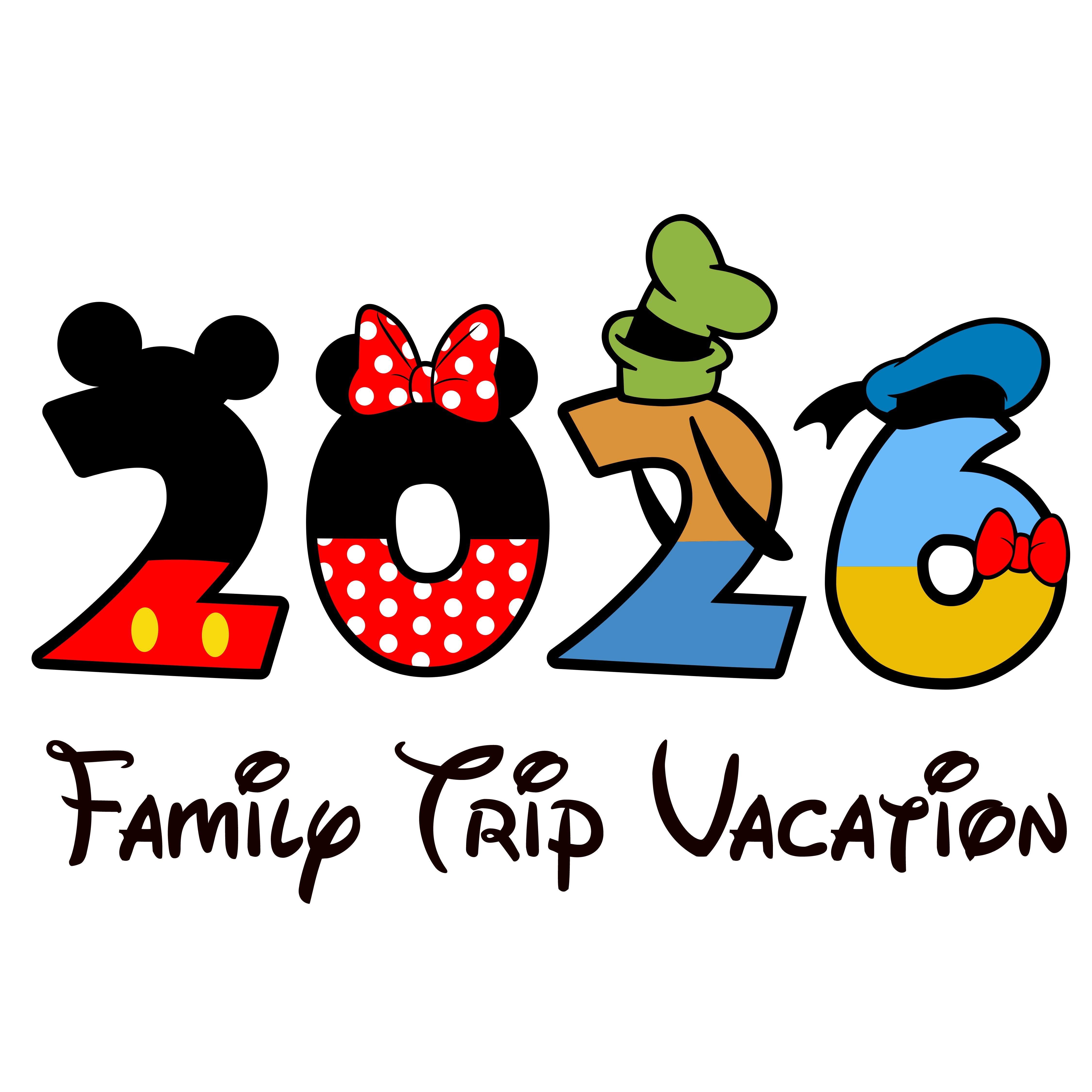 Disney Family Vacation 2026 6 PNG