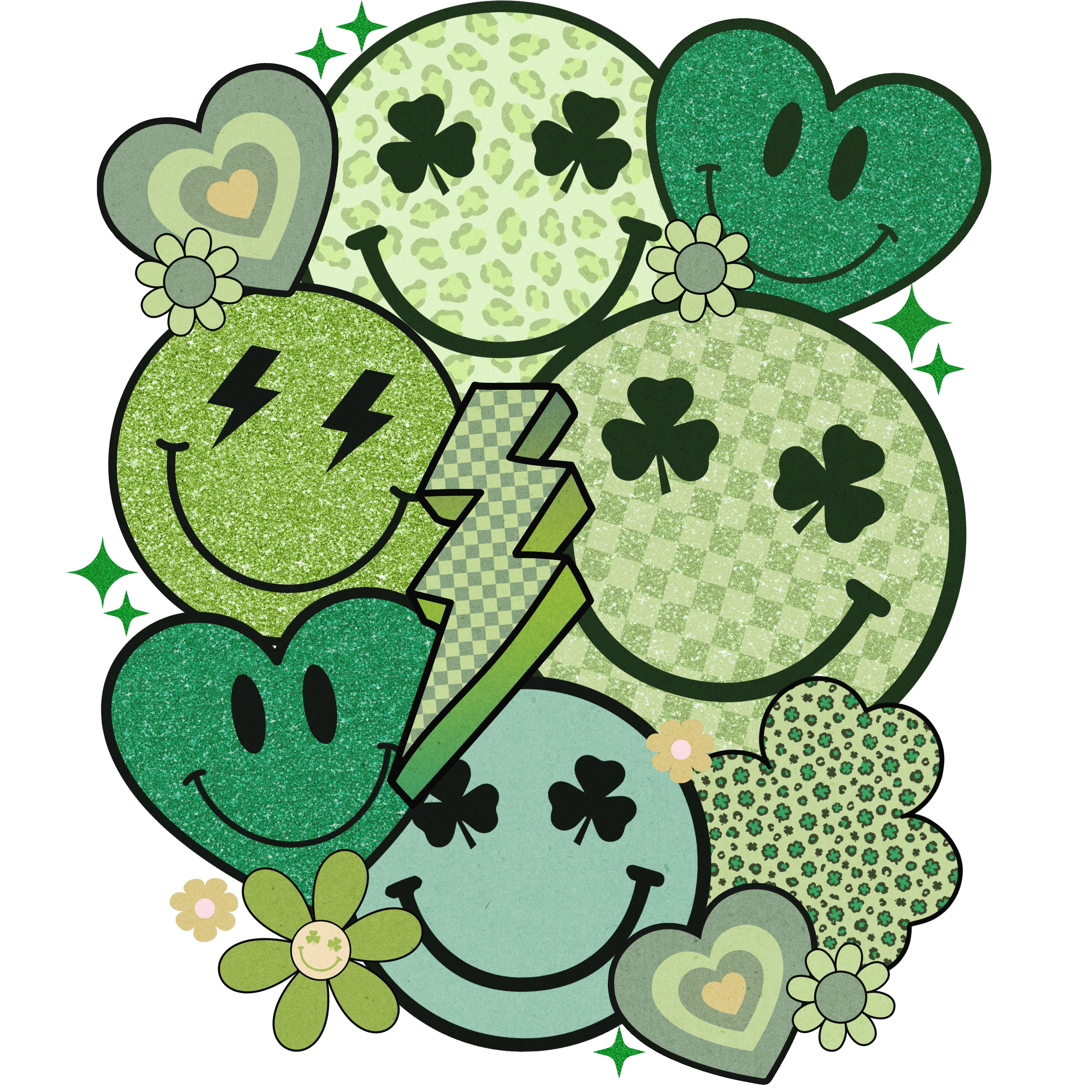 Happy Faces St. Patrick PNG