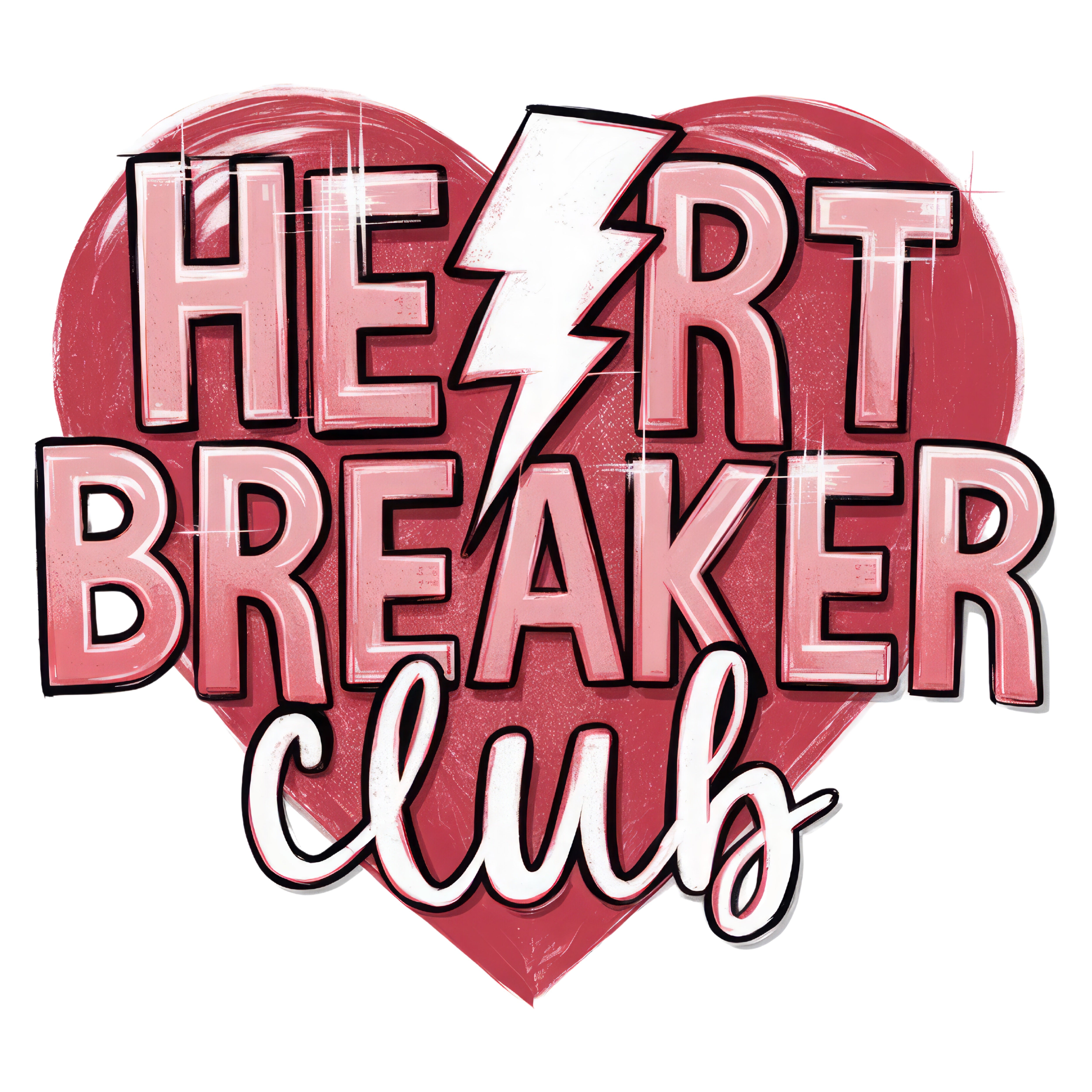 Heart Breaker Club Valentine PNG