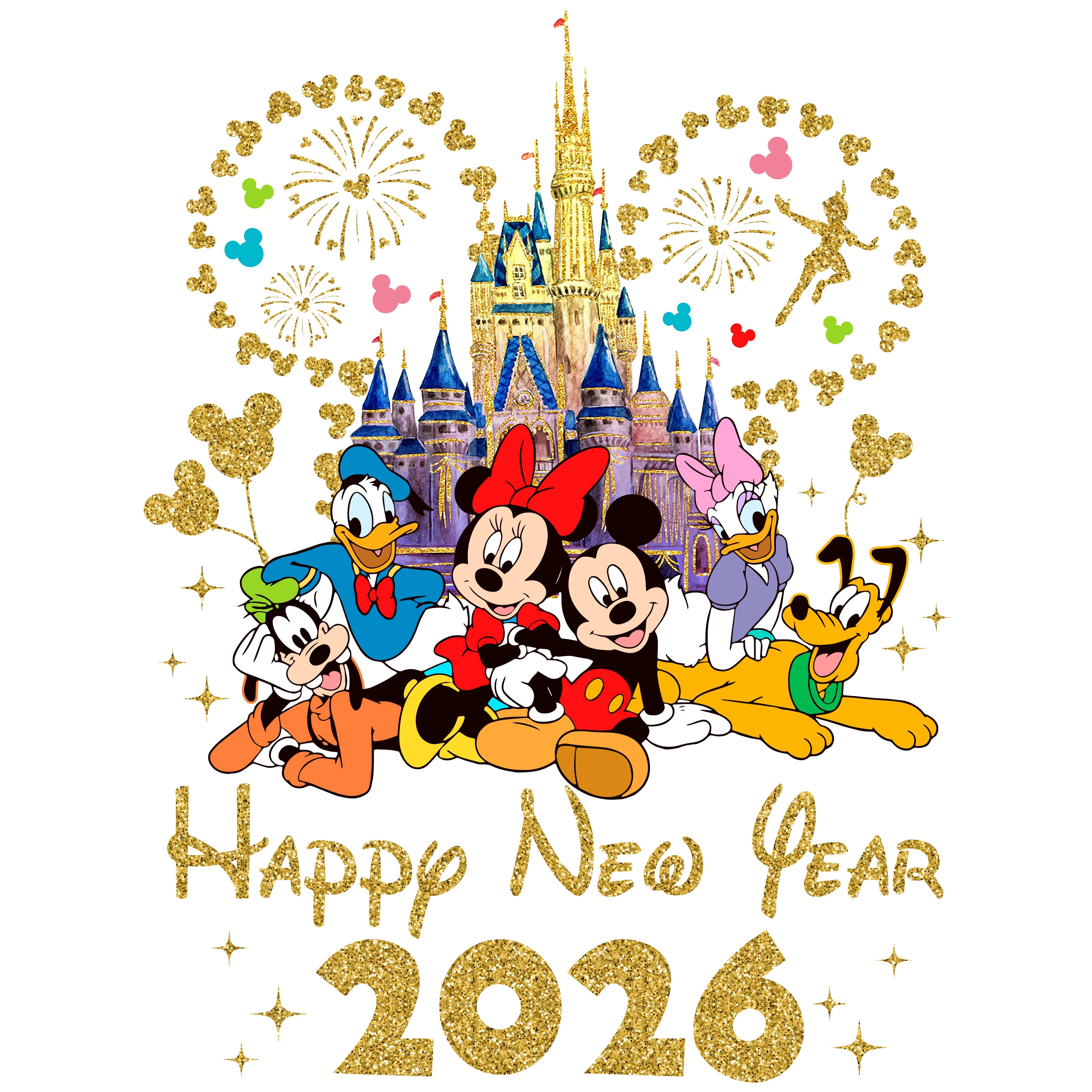 Disney Happy New Year 2026 2 PNG