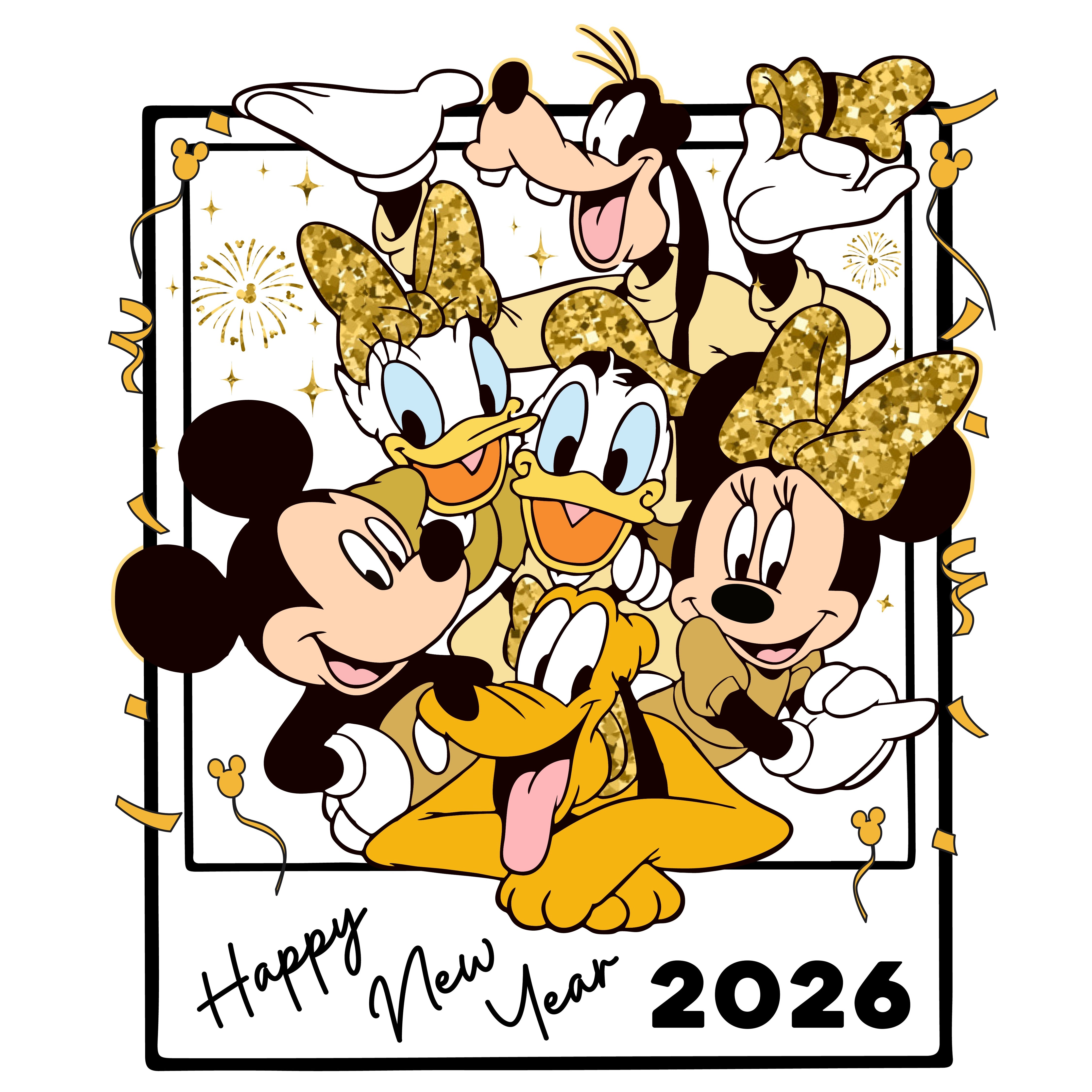 Disney Happy New Year 2026 3 PNG