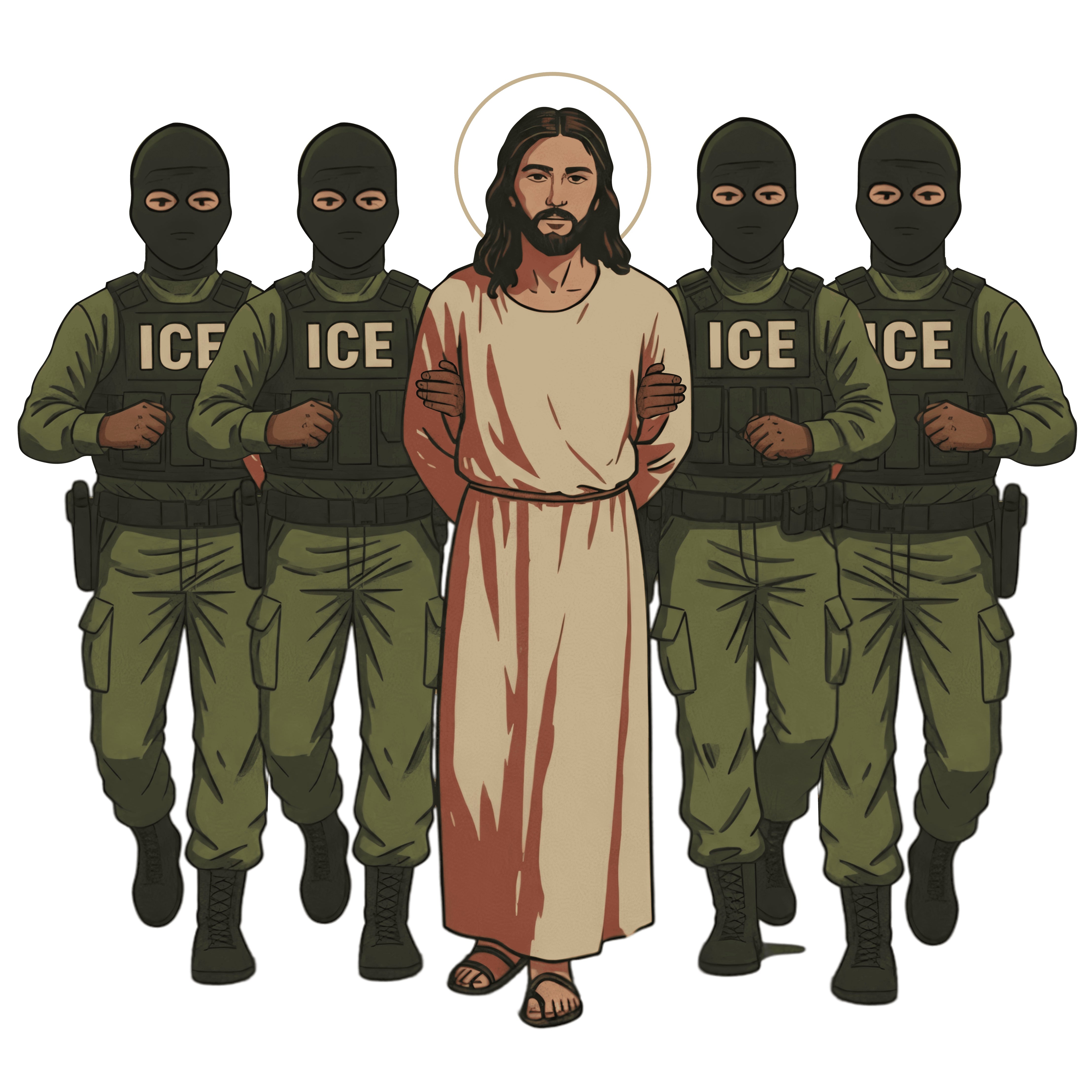 Jesus Arrested Ice PNG