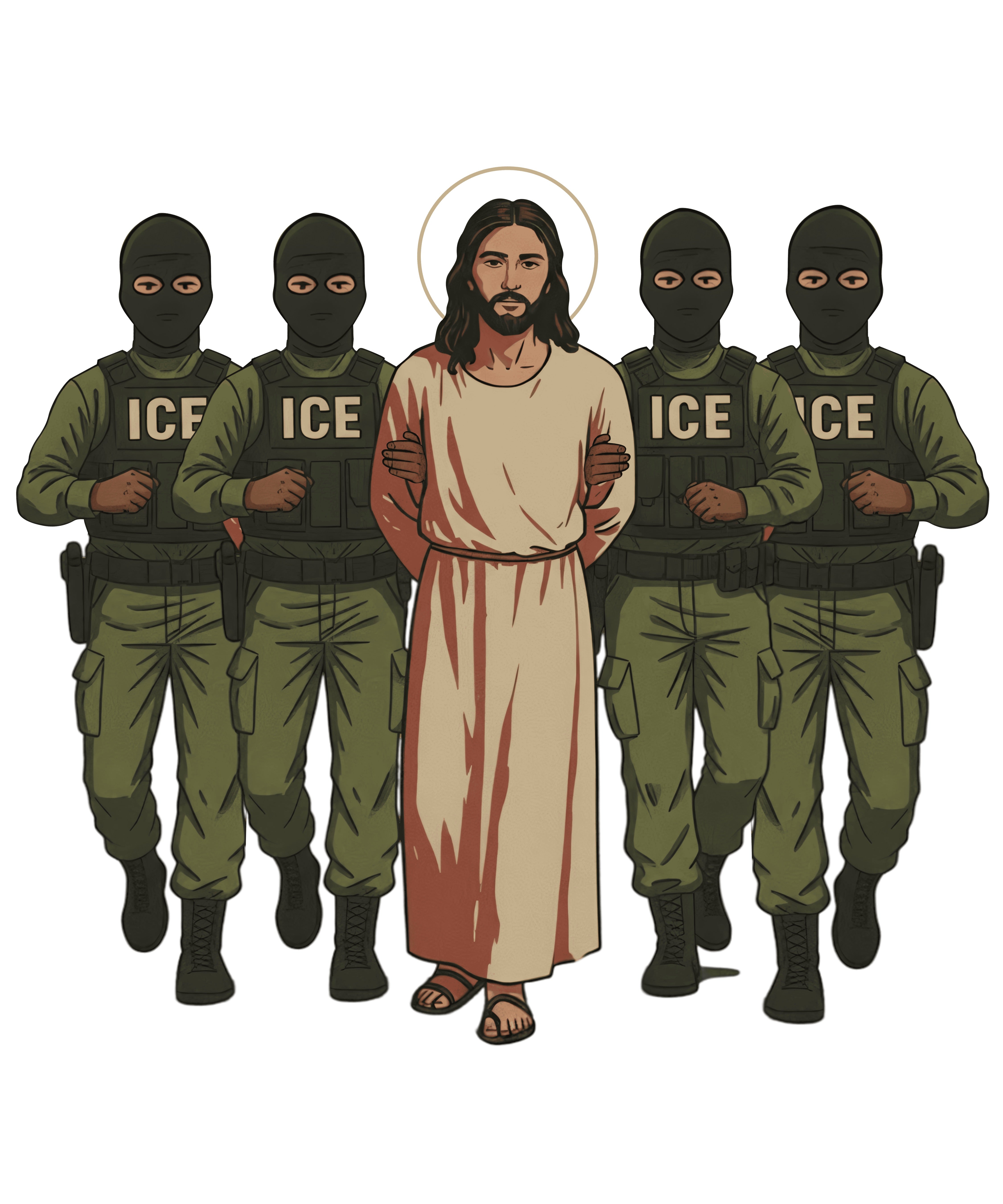 Jesus Arrested Ice PNG