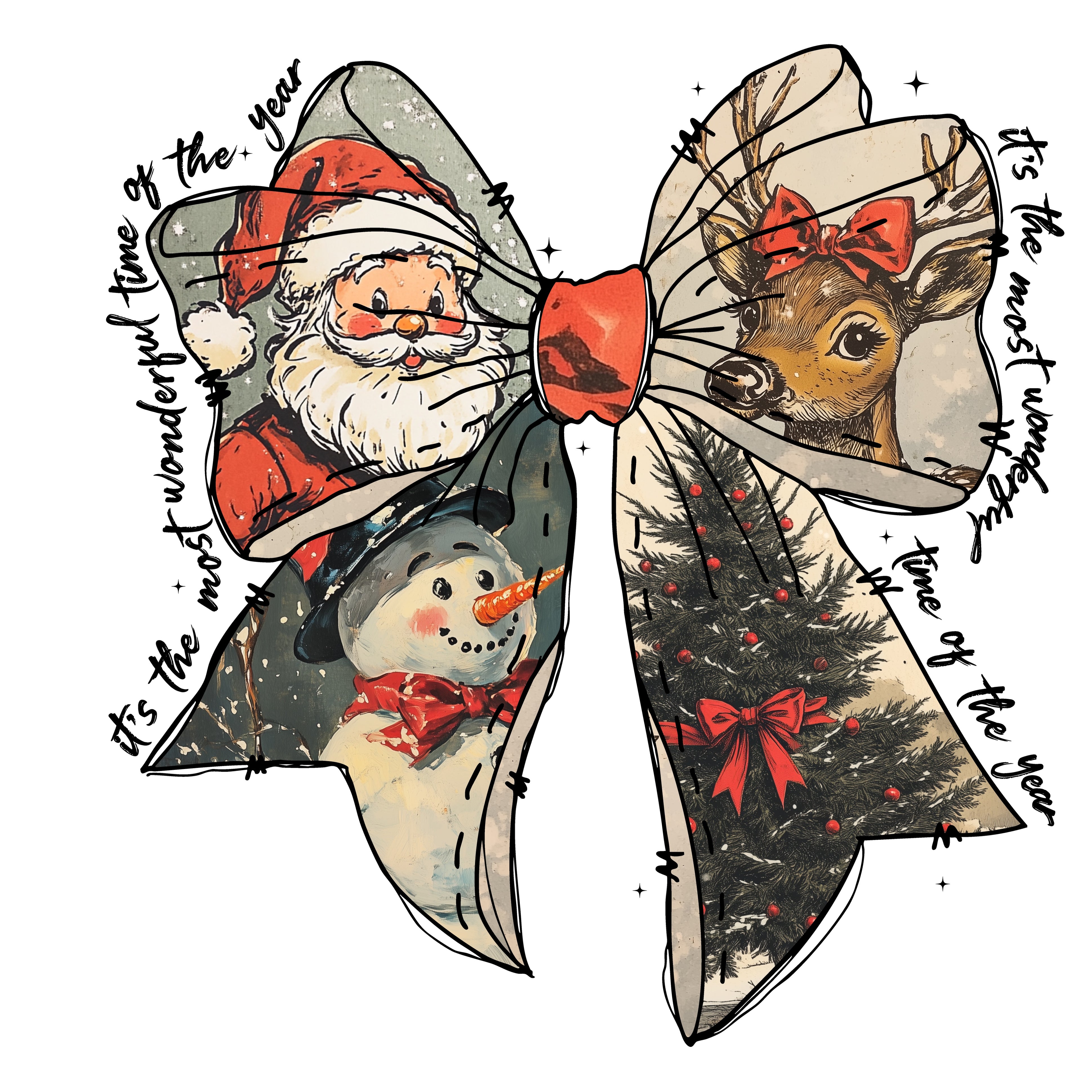 The Most Wonderful Time of The Year Black PNG