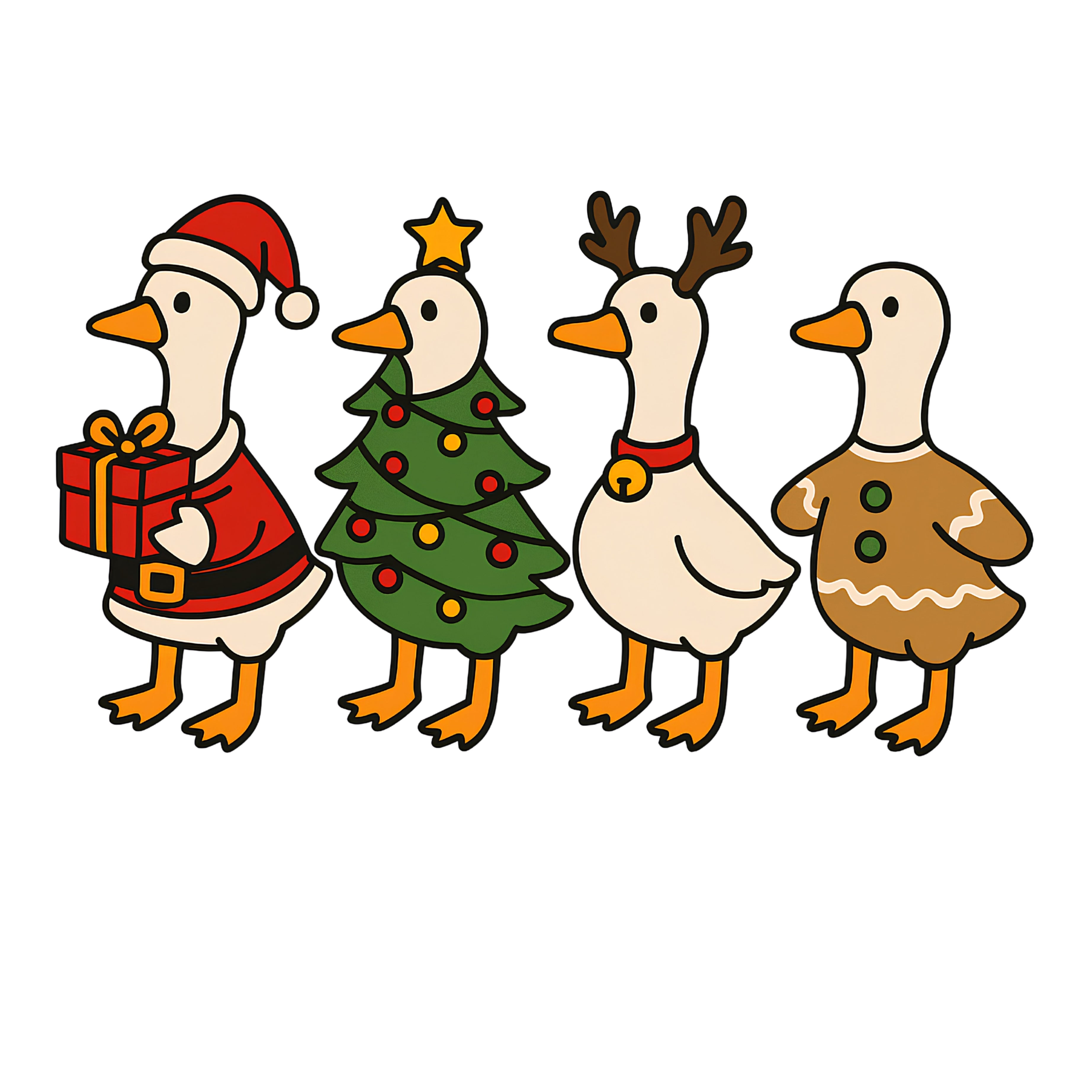 Just a Jolly Goose White PNG