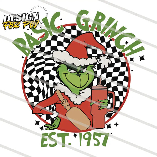 Basic Grinch Movie Characters Retro PNG