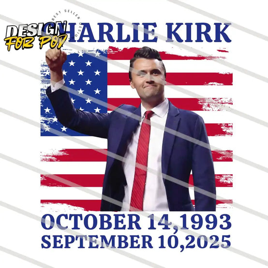 Charlie Kirk October 14 1993 September 10 2025 PNG