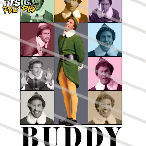 Christmas Buddy The Eras Tour Retro Movie PNG