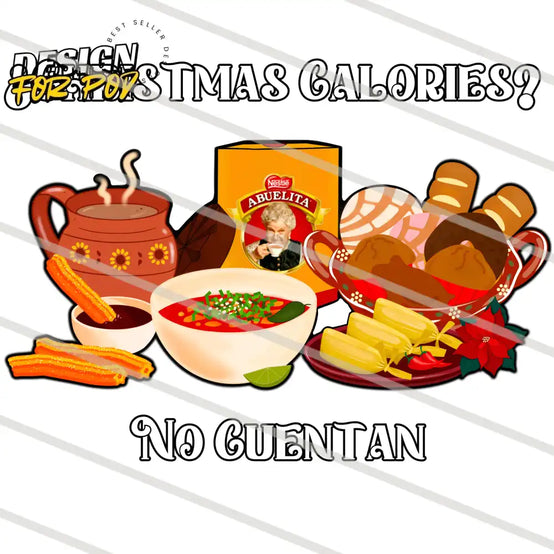 Christmas Calories No Guentan PNG