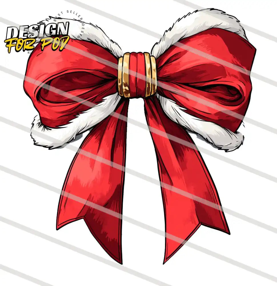 Christmas Gift Bow Tie PNG
