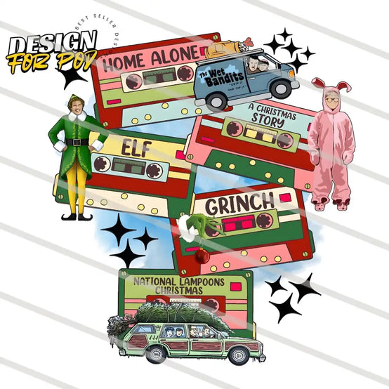 Christmas Movie Casette Type Grinch