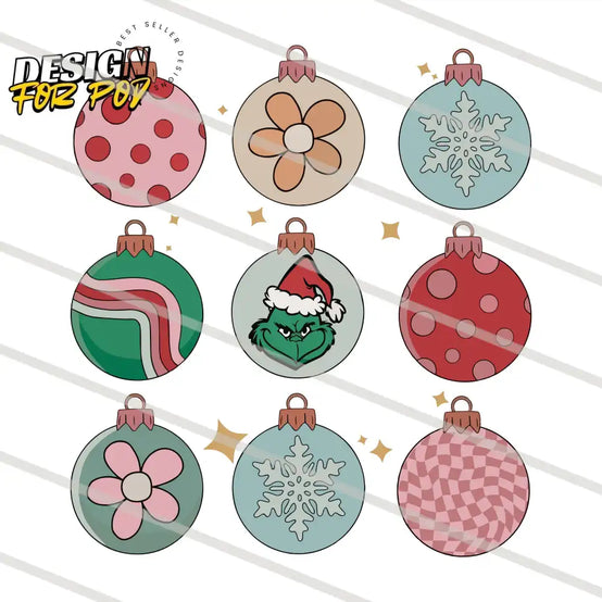 Christmas Ornaments The Grinch PNG