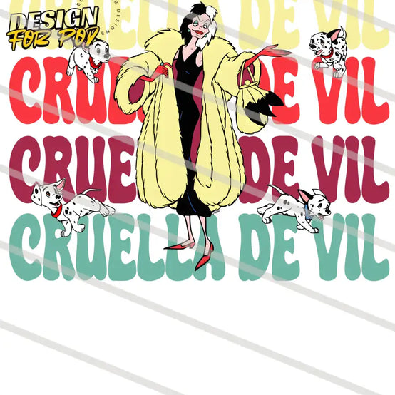 Cruella De Vil Disney PNG