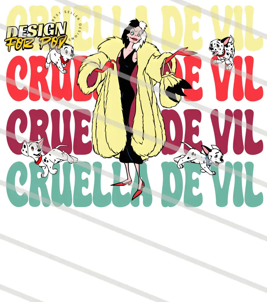 Cruella De Vil Disney PNG