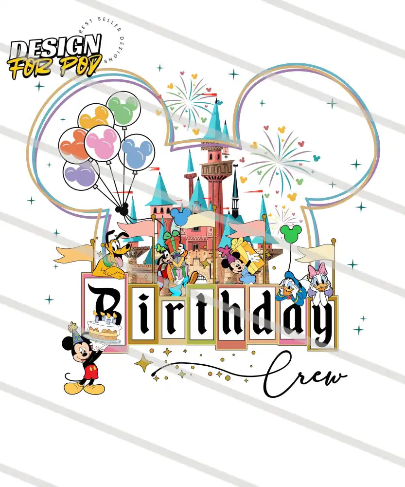 Disney Birthday Bundle PNG