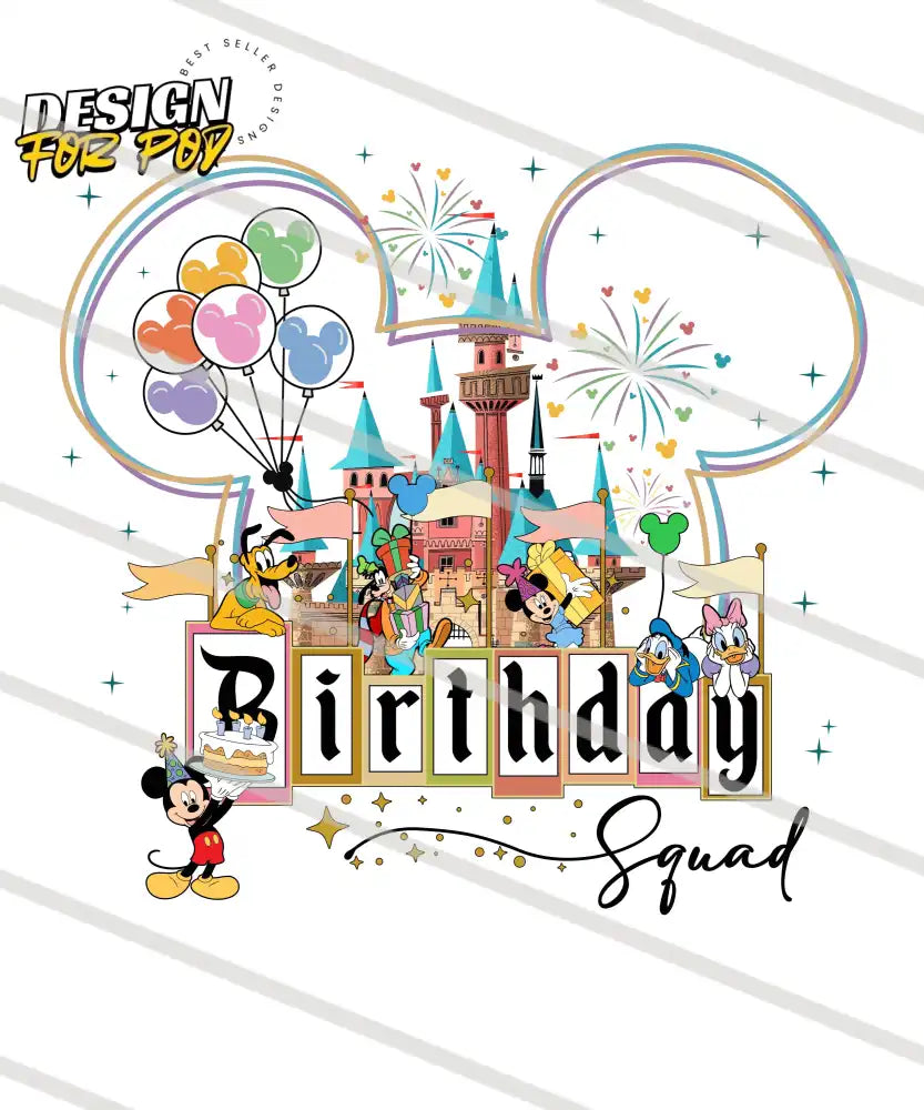 Disney Birthday Bundle PNG