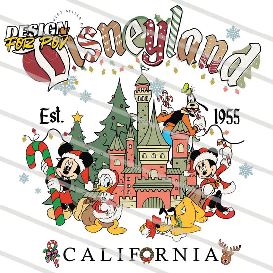 Disneyland Mickey Est 1955 California PNG